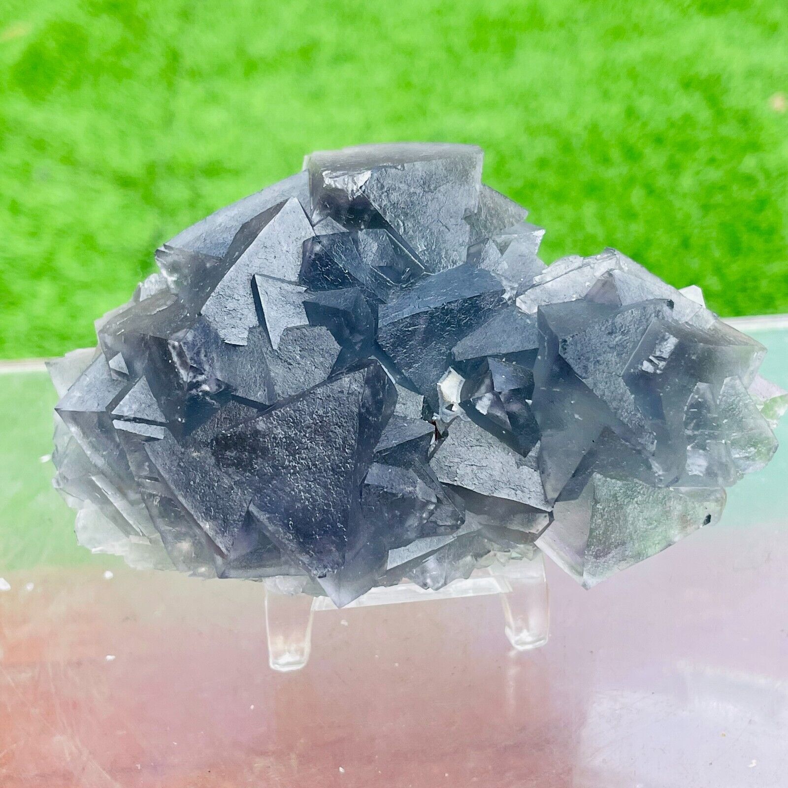 0.78lb Natural Fluorite Cluster Crystal Rough Mineral Specimen Healing