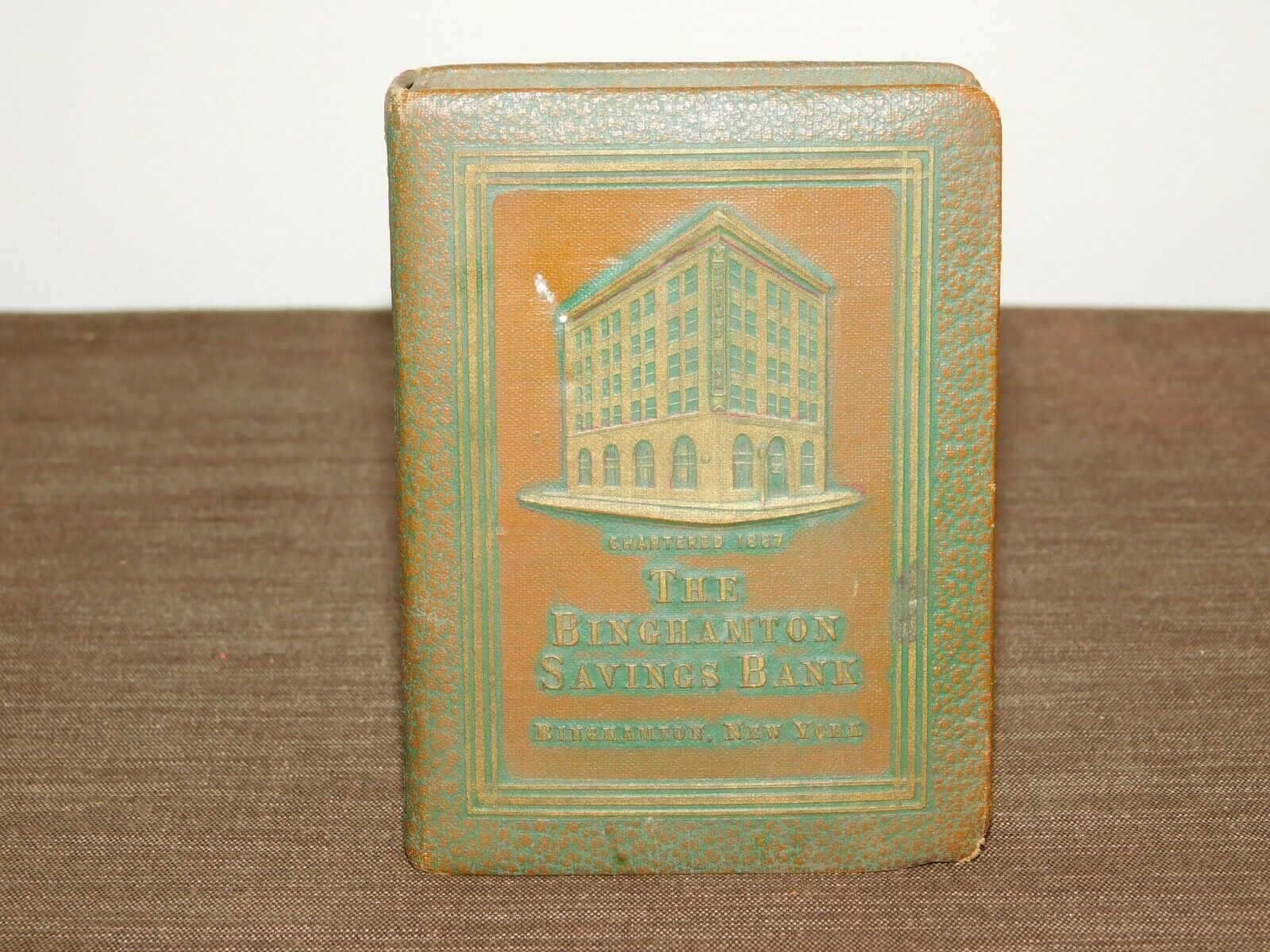 VINTAGE 1923 THE BINGHAMTON SAVINGS BANK NEW YORK BOOK of THRIFT BANK *NO KEY