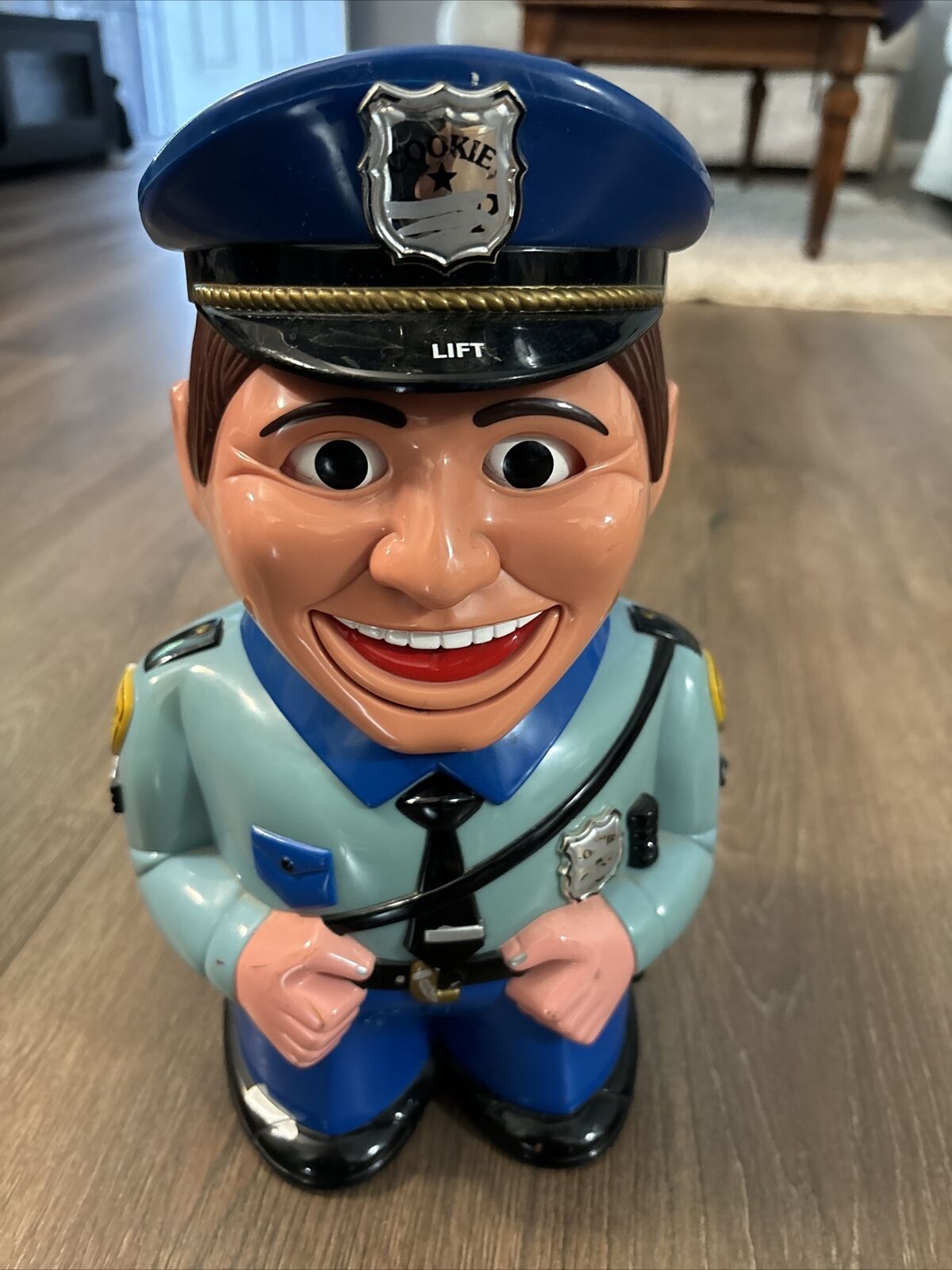 The Original Cookie Cop Police Officer Talking Cookie Jar Vintage JZ