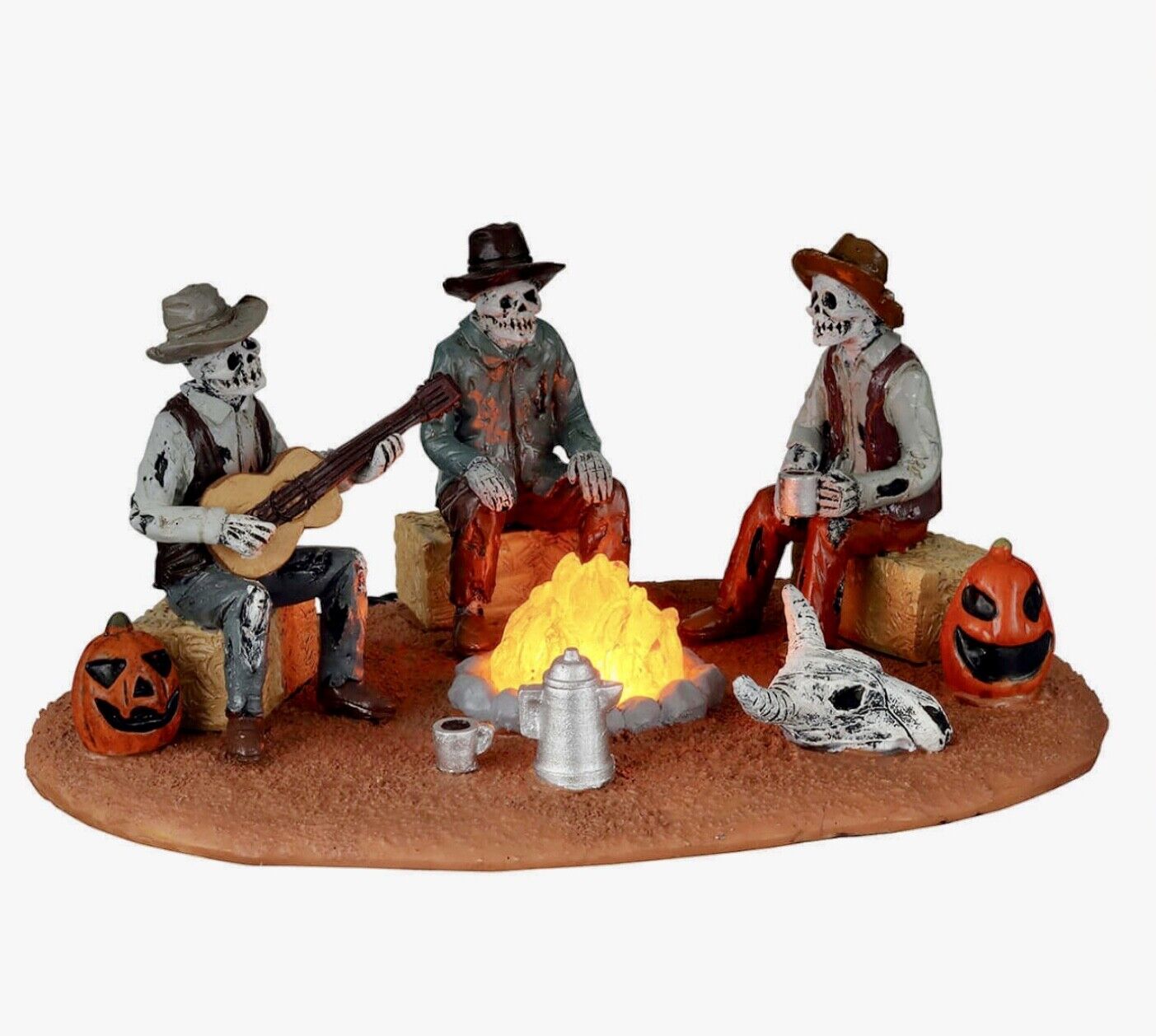 Lemax Spooky Town 2021 Warming Their Bones #14827 Battery Operated Table Accent