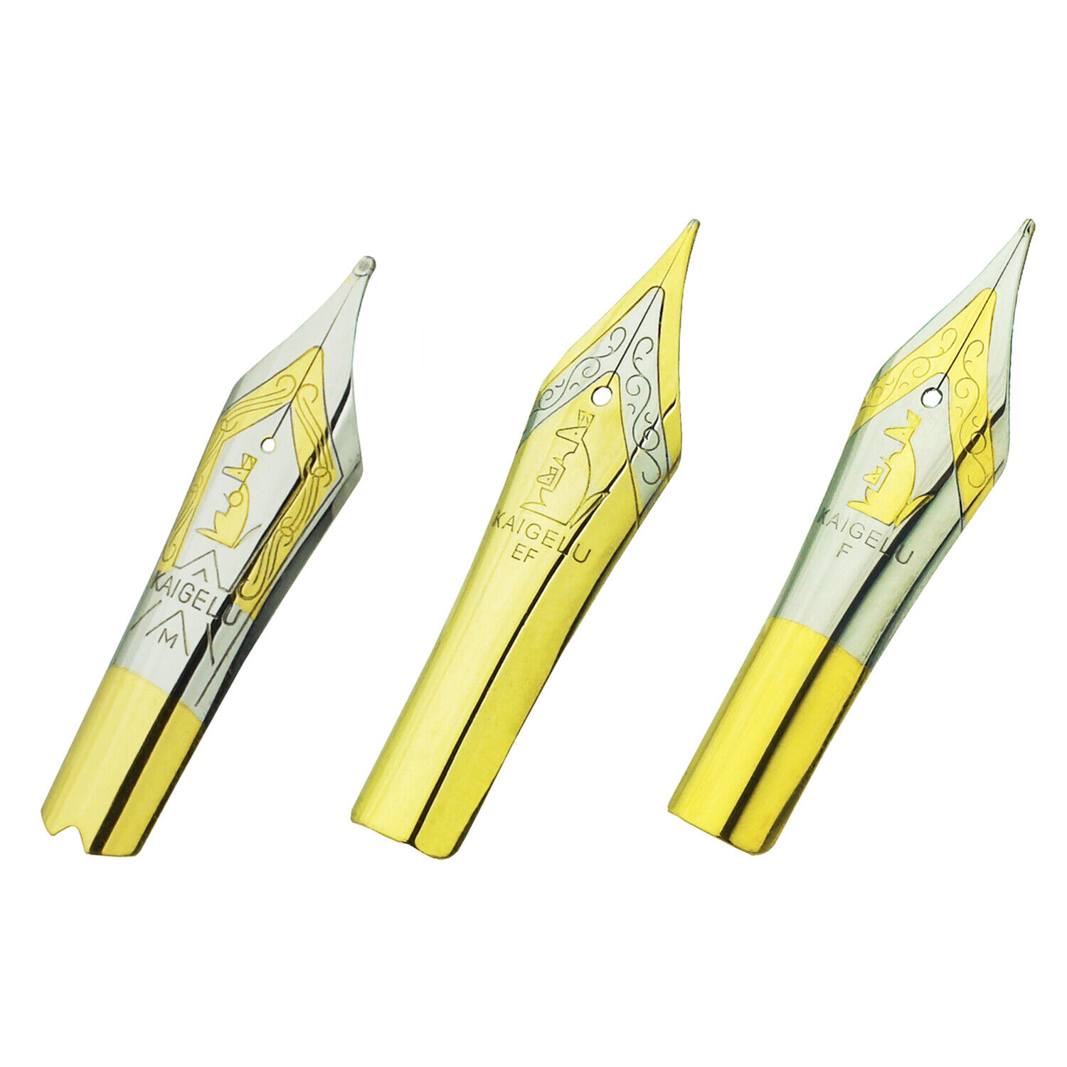 3PCS Kaigelu Fountain Pen Nibs #6 Nib EF F M for Jinhao 100, 450