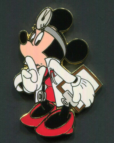 Disney Pin Minnie Mouse Dressed as Doctor DS Japan Exclusive