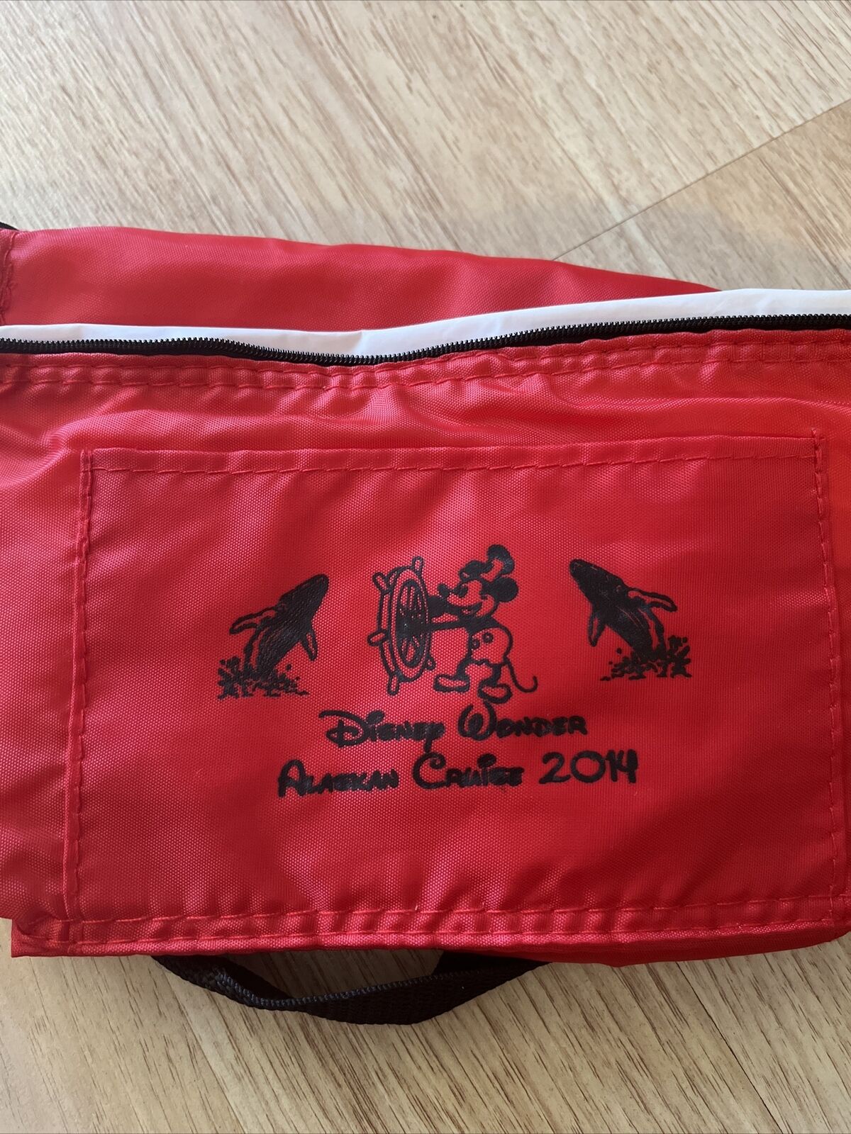 Disney Wonder Alaskan Cruise 2014 Insulated Drink Bag- Cooler NWOT Red
