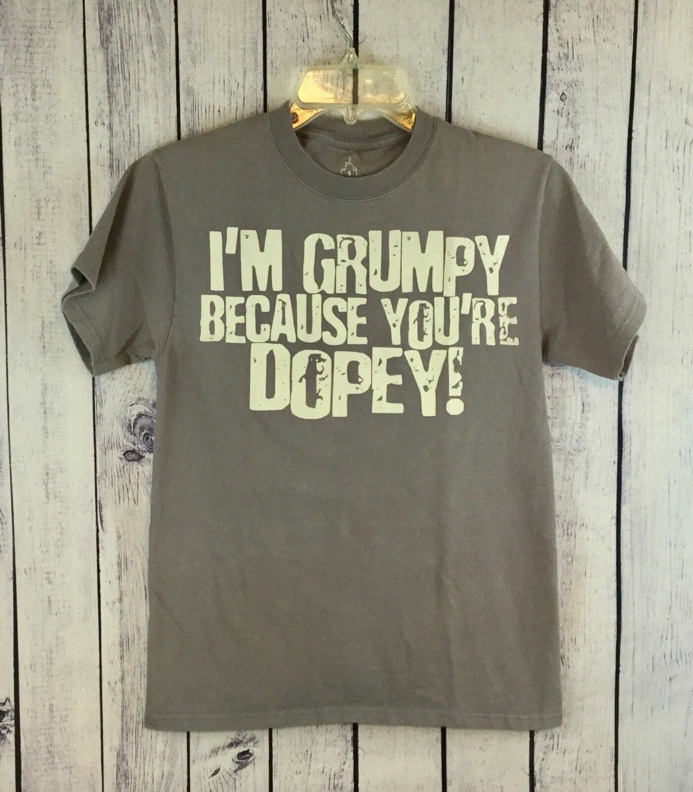 Disney World / Snow White Dwarf I\'m Grumpy Because You\'re Dopey T-Shirt / Size S