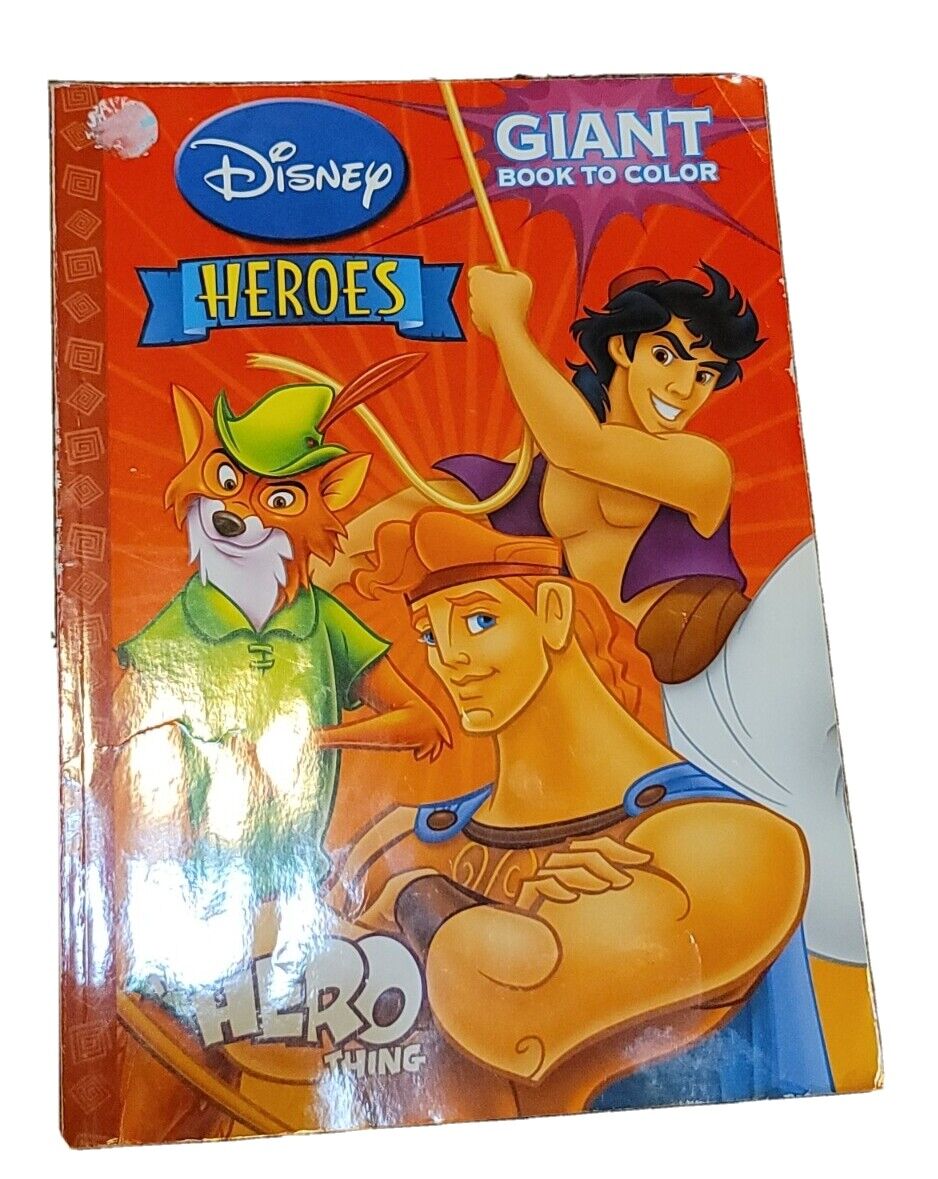 Disney Heroes Giant Book to Color  It's A Hero Thing & Activity 2008
