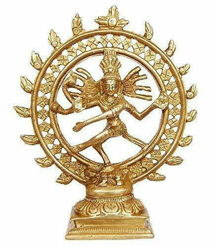 Brass Lord Shiva Dancing Nataraja Statue Handcrafted Decorative Sculpture