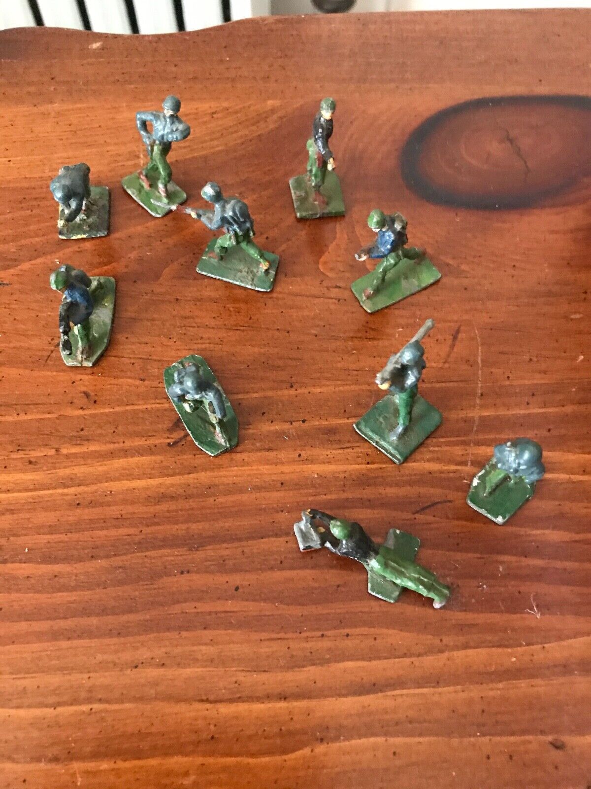 Vtg Lot 10 Union OF S Africa Miniature Metal Lead Toy Soldier Military FIGURES
