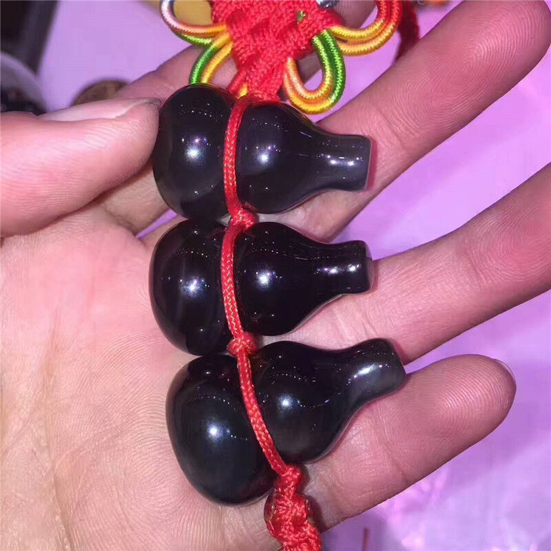 10pcs rainbow Obsidian Om Mani Padme Hum Wu Lou Hu Lu Gourd charm hanging amulet