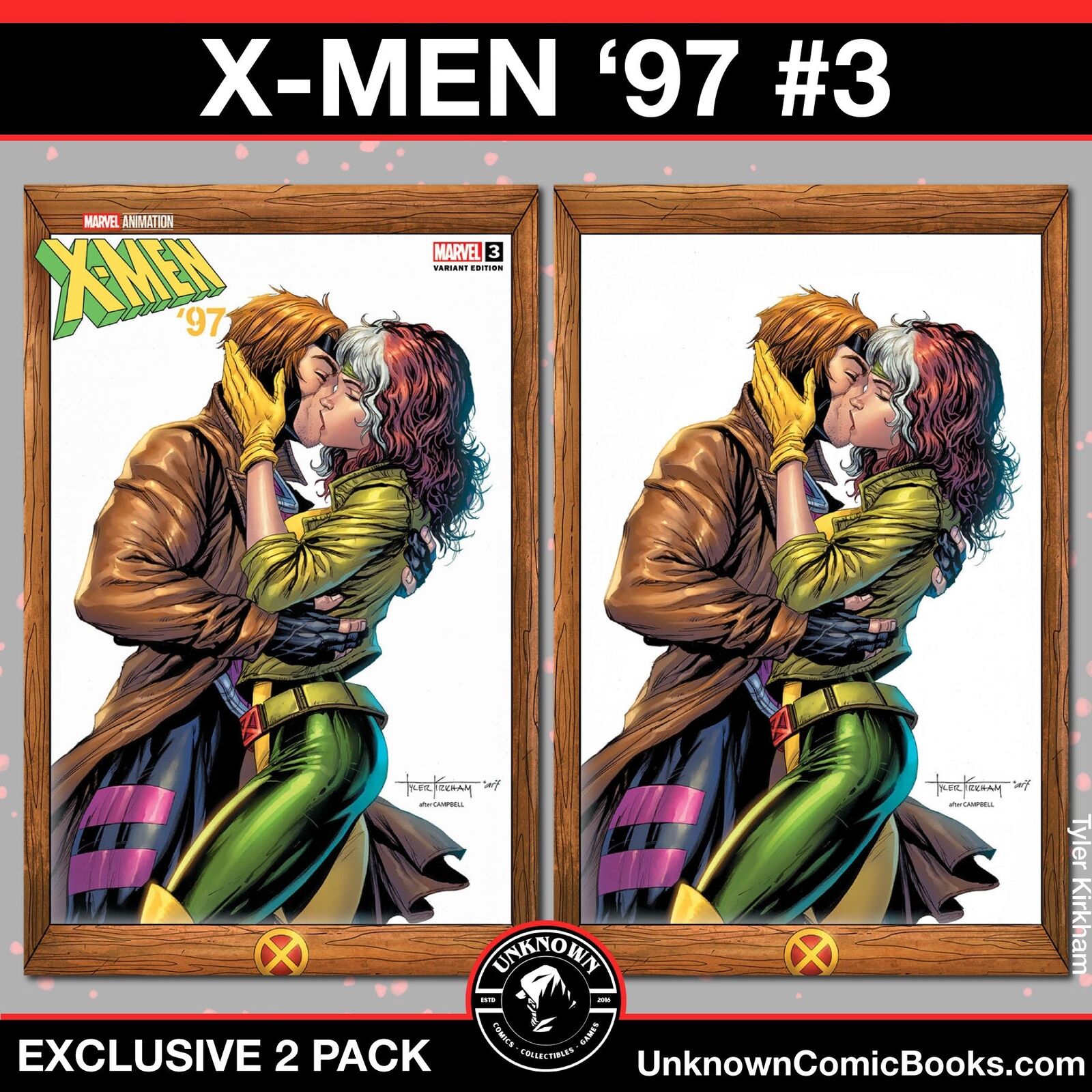 [2 PACK] X-MEN '97 #3 UNKNOWN COMICS TYLER KIRKHAM EXCLUSIVE VAR [FHX] (05/22/20