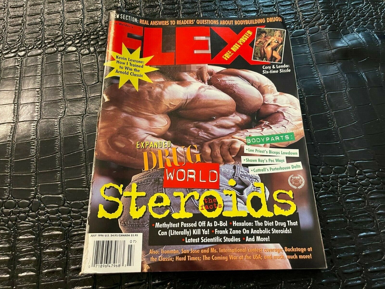 JULY 1996 FLEX muscle bodybuilding magazine  STEROIDS