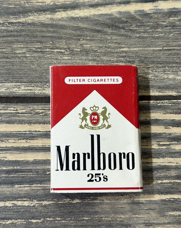 Vintage Marlboro 25’s Filter Cigarettes Matchbook Box