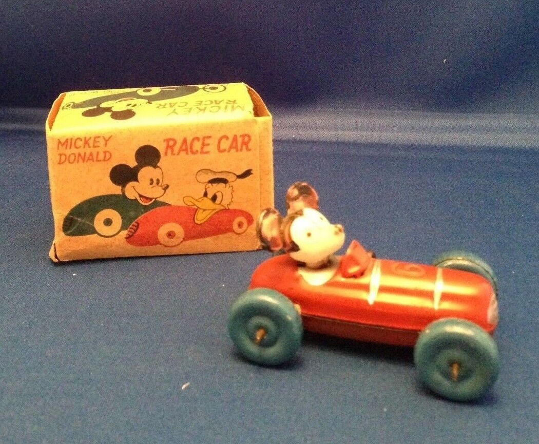 Mickey Mouse Race Car MIB 1940\'s