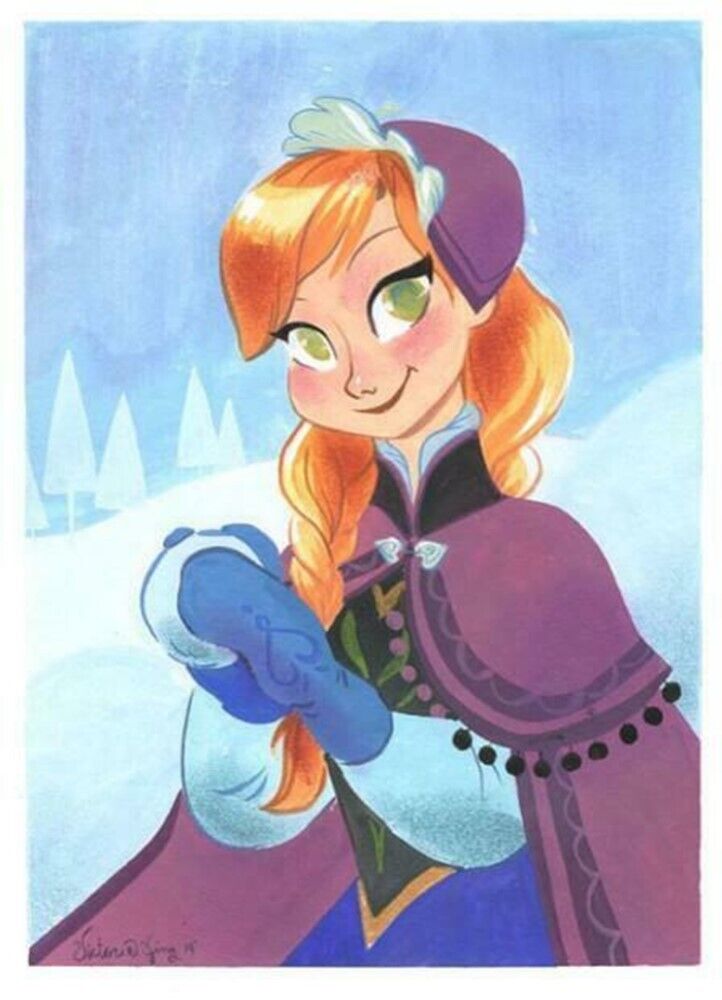 Build A Snowman - Victoria Ying - Limited Edition Giclée on Paper Frozen Anna