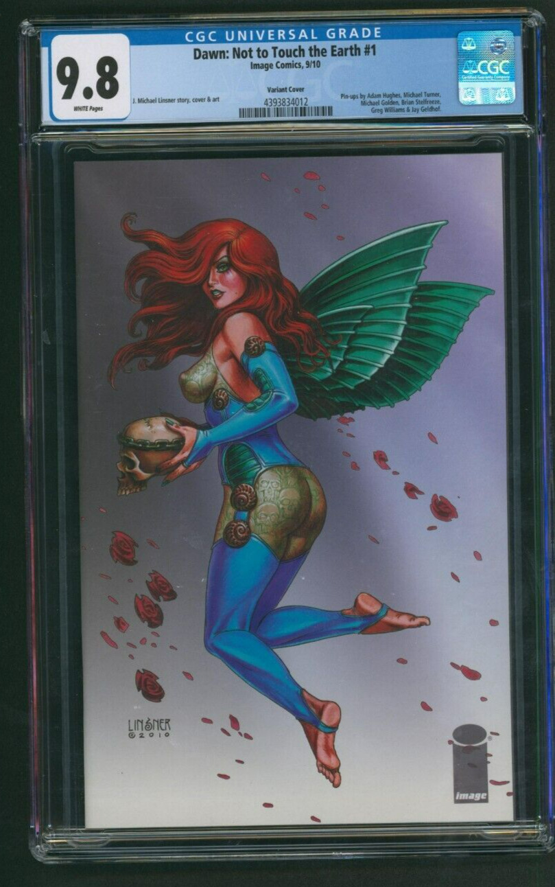 Dawn: Not To Touch the Earth #1 CGC 9.8 Linsner Variant Hughes Turner Pinup Art