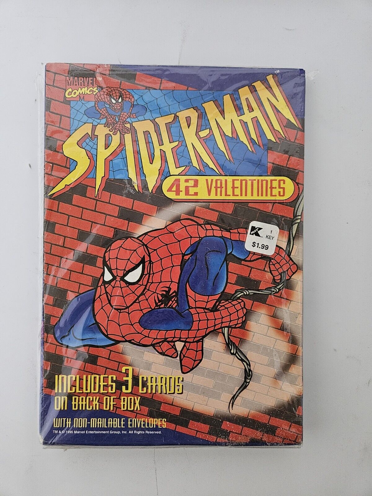 Vintage NOS 1995 Marvel Spiderman Valentines Day Cards Sealed Super Hero 90s