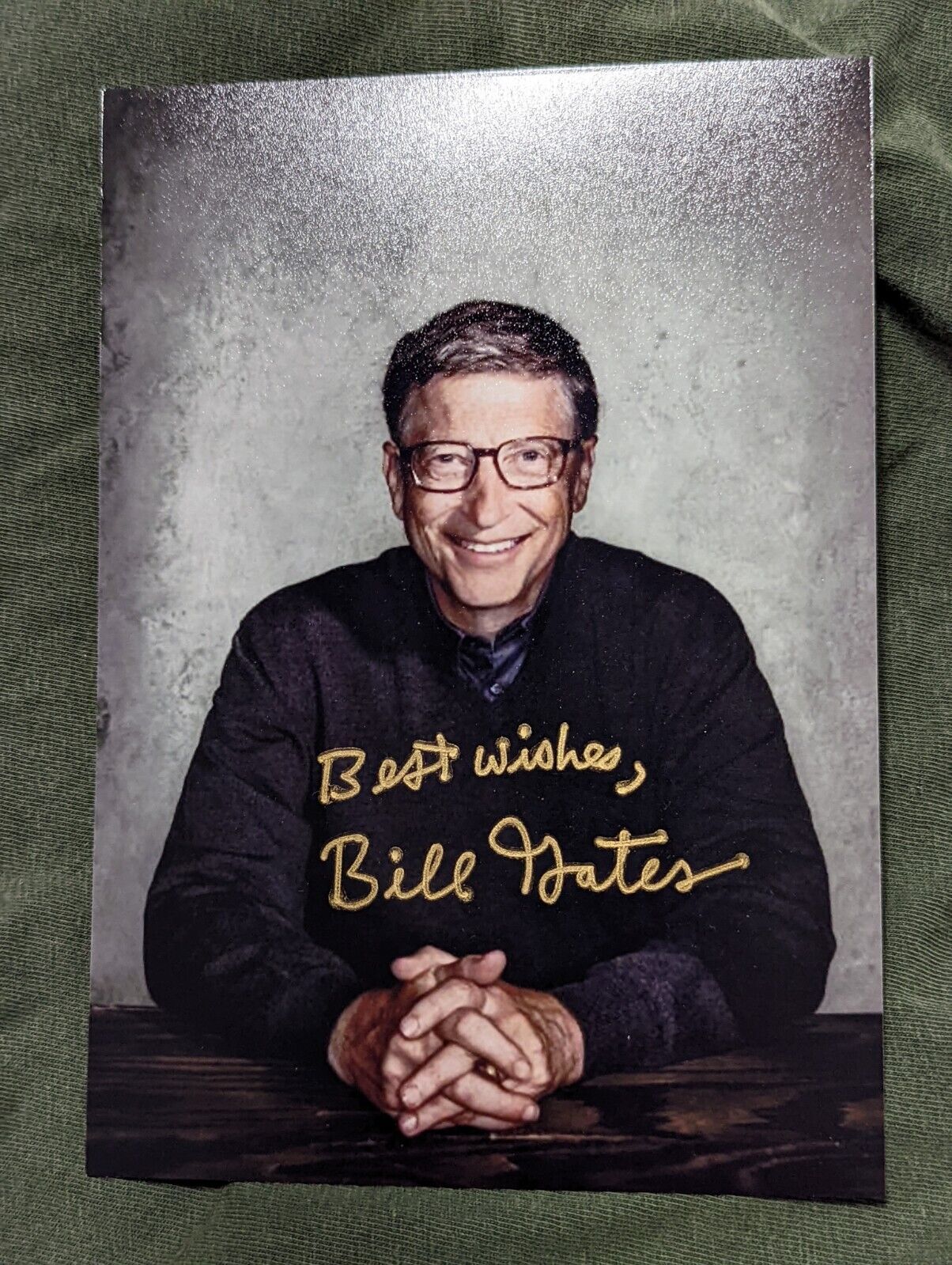 Bill Gates REPRINT Autograph Signed 5X7 Photo 