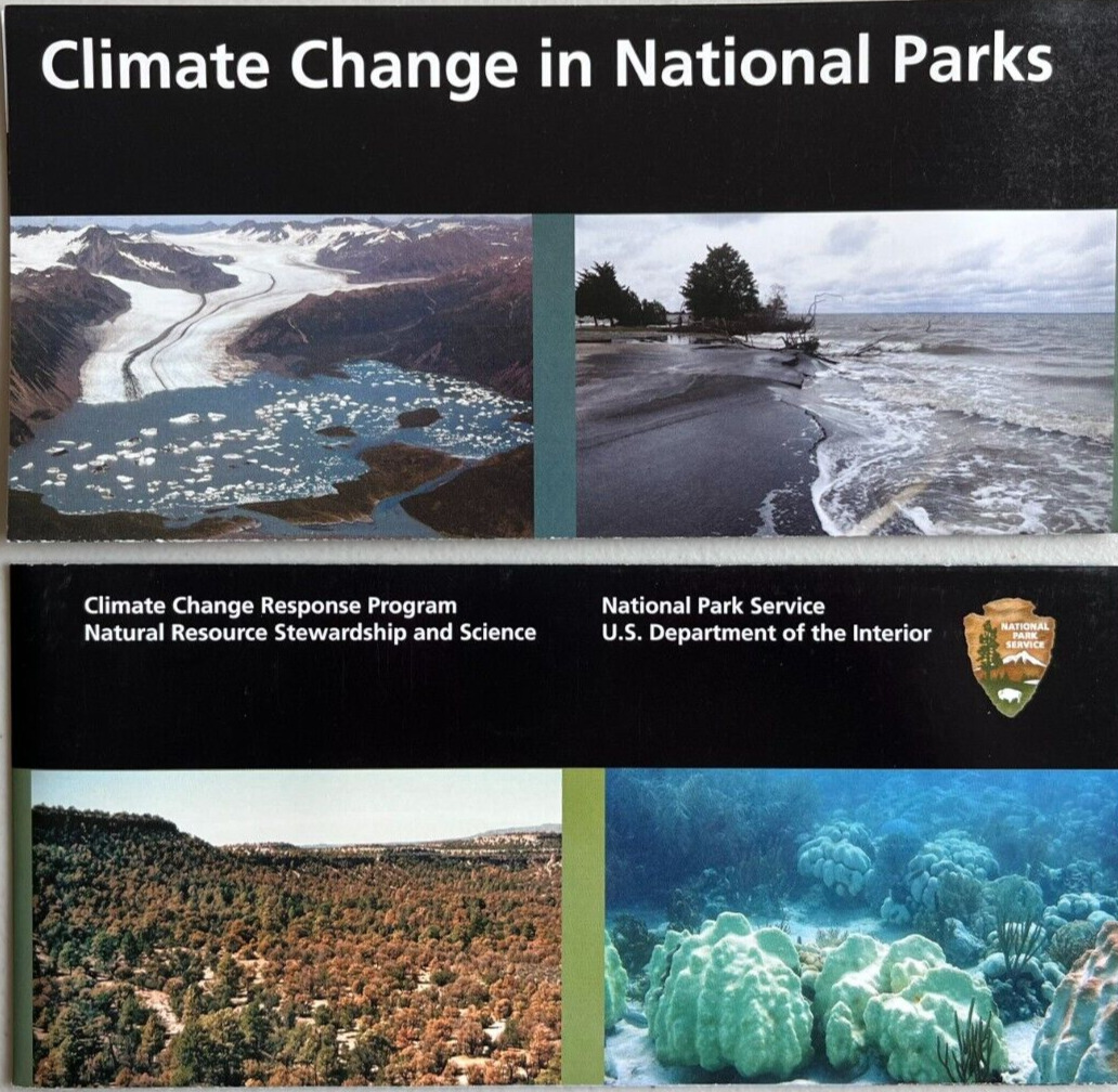Newest CLIMATE CHANGE in NATIONAL PARKS   NATIONAL PARK SERVICE UNIGRID BROCHURE