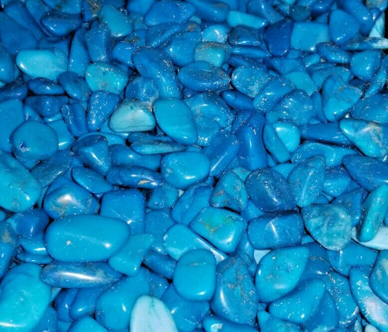 50g Tumbled Blue Howlite turquoise Crystal Gemstones Stones minerals