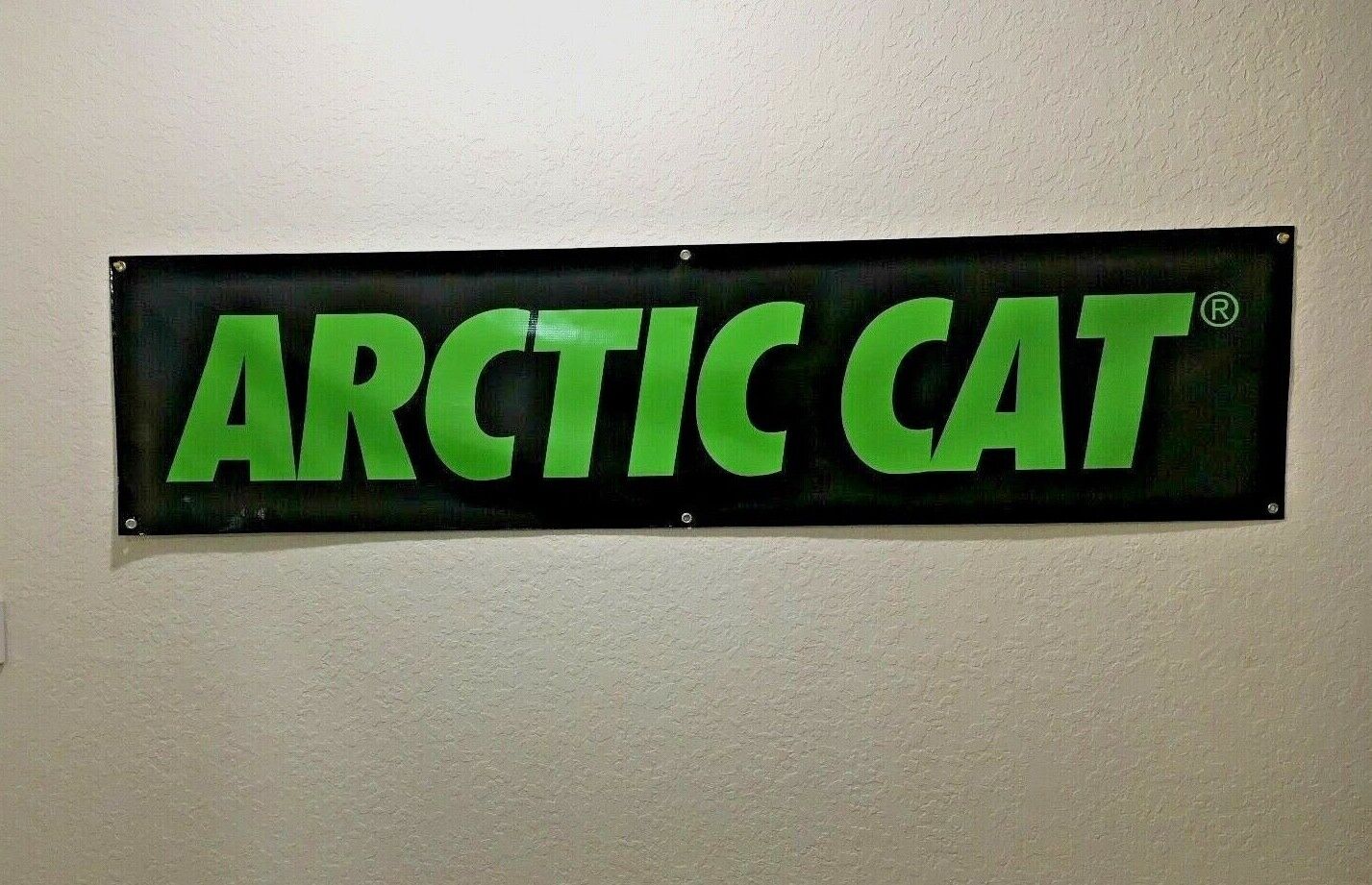 Arctic Cat Banner 2\' x 7\' Poster dealer Snowmobile sign Man Cave Garage NEW 