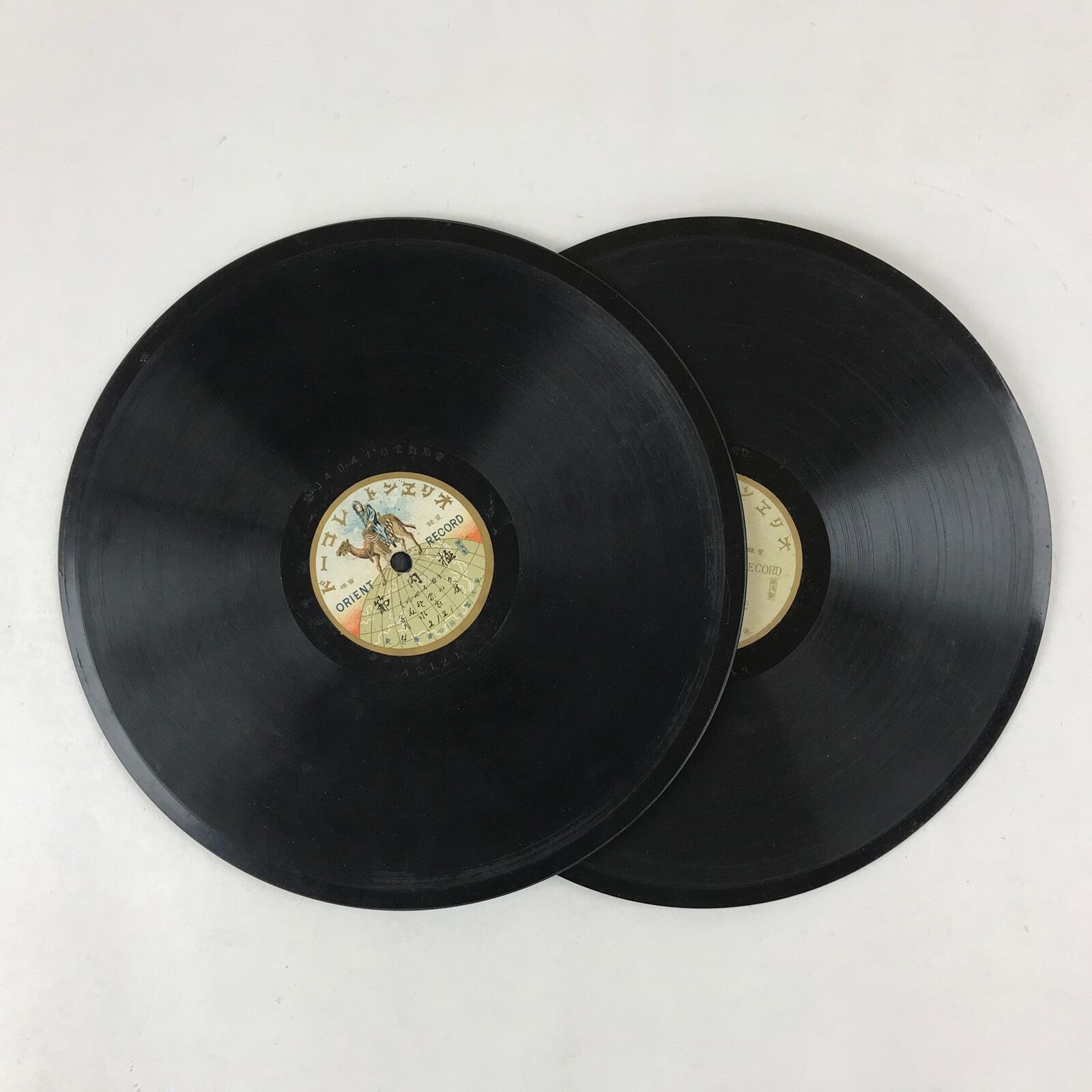 Japanese 78 RPM Record 2pcs C1920 Folk Songs Orient Record JK638