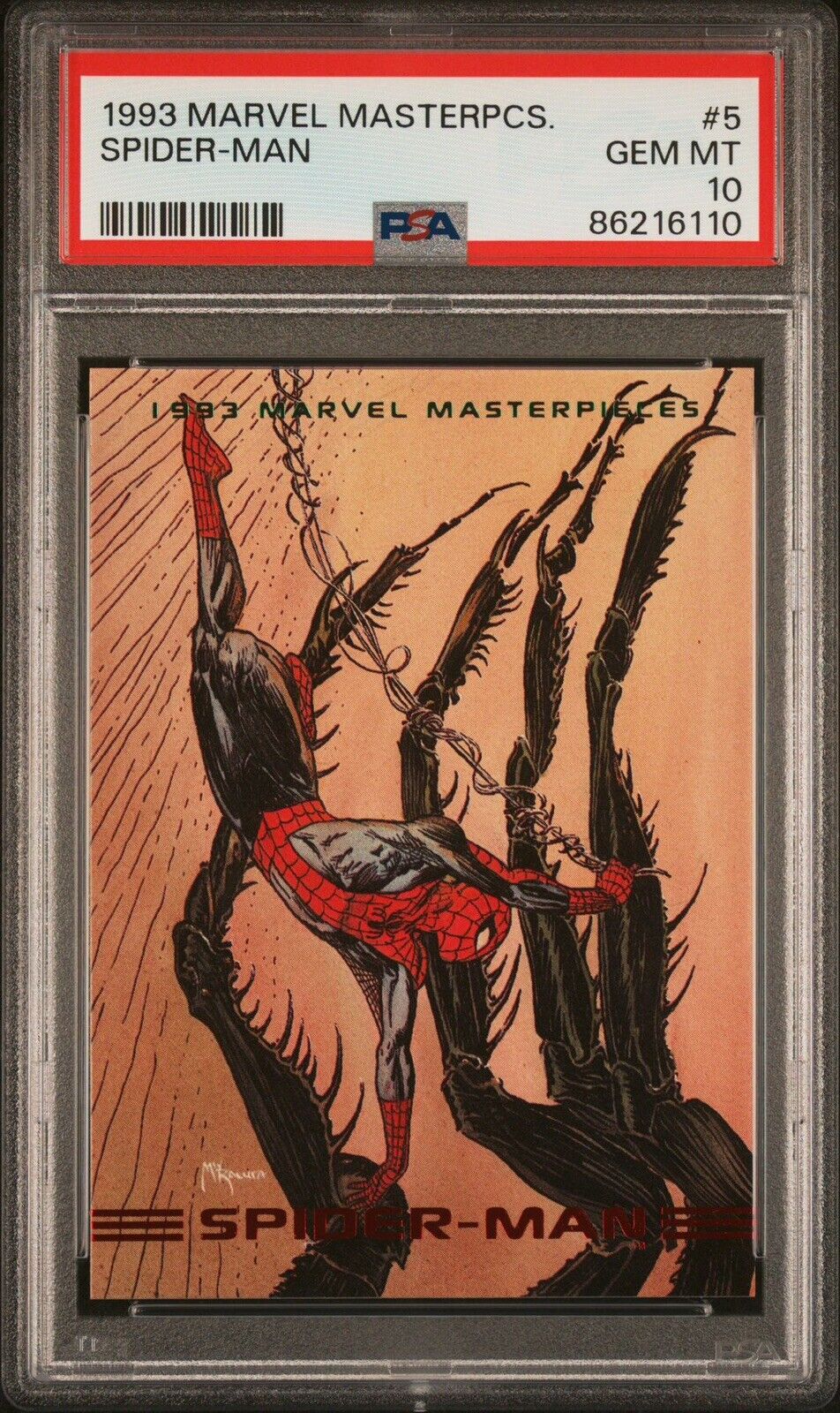 1993 Skybox Marvel Masterpieces Spider-Man #5  PSA 10 💎 Gem Mint 💎