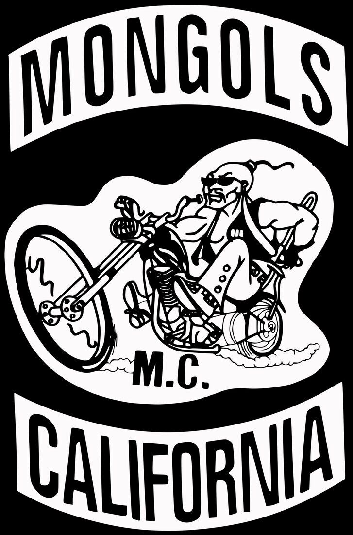 MONGOLS Motorcycle Club MC Biker Iron On Patch Rockers for Vest Cut Jacket