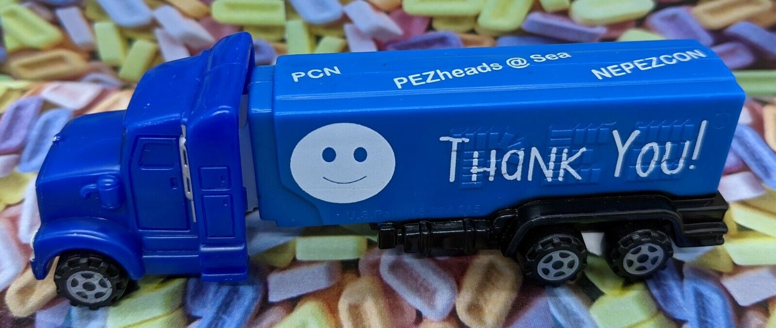 PEZ Truck - PCN-NEPEZCON-PEZheads at Sea- Thank You- Truck- two tone Blue #2