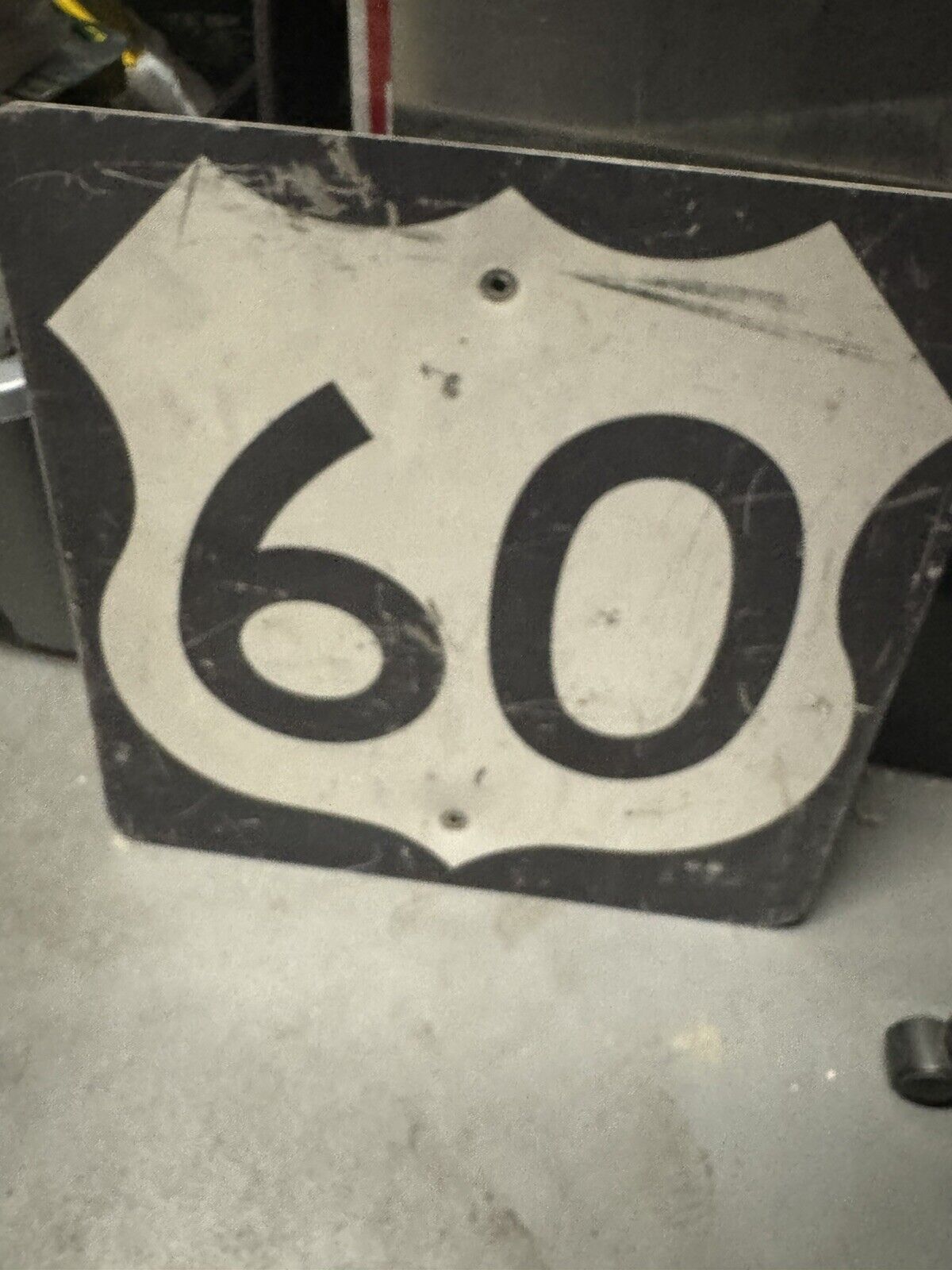 Highway Road Sign “60”.   24” X 24”