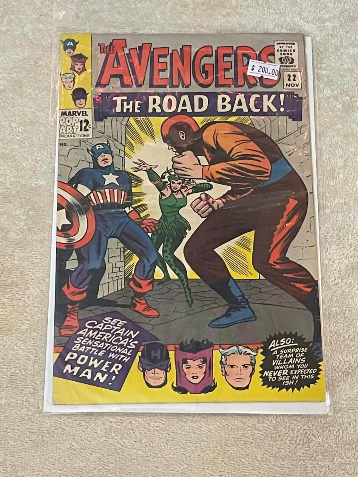 Avengers #22 (RAW 7.5 - MARVEL 1965) Stan Lee. Jack Kirby.