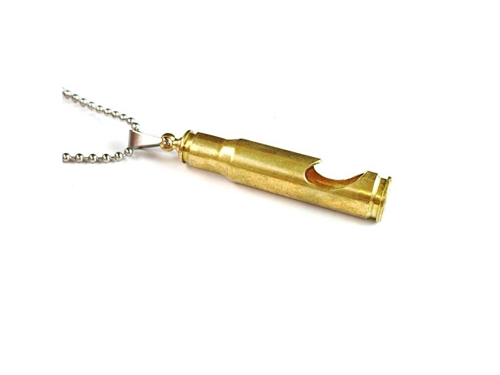 Bullet Casing Bottle Opener Necklace with Stainless Steel Dog Tags Chain