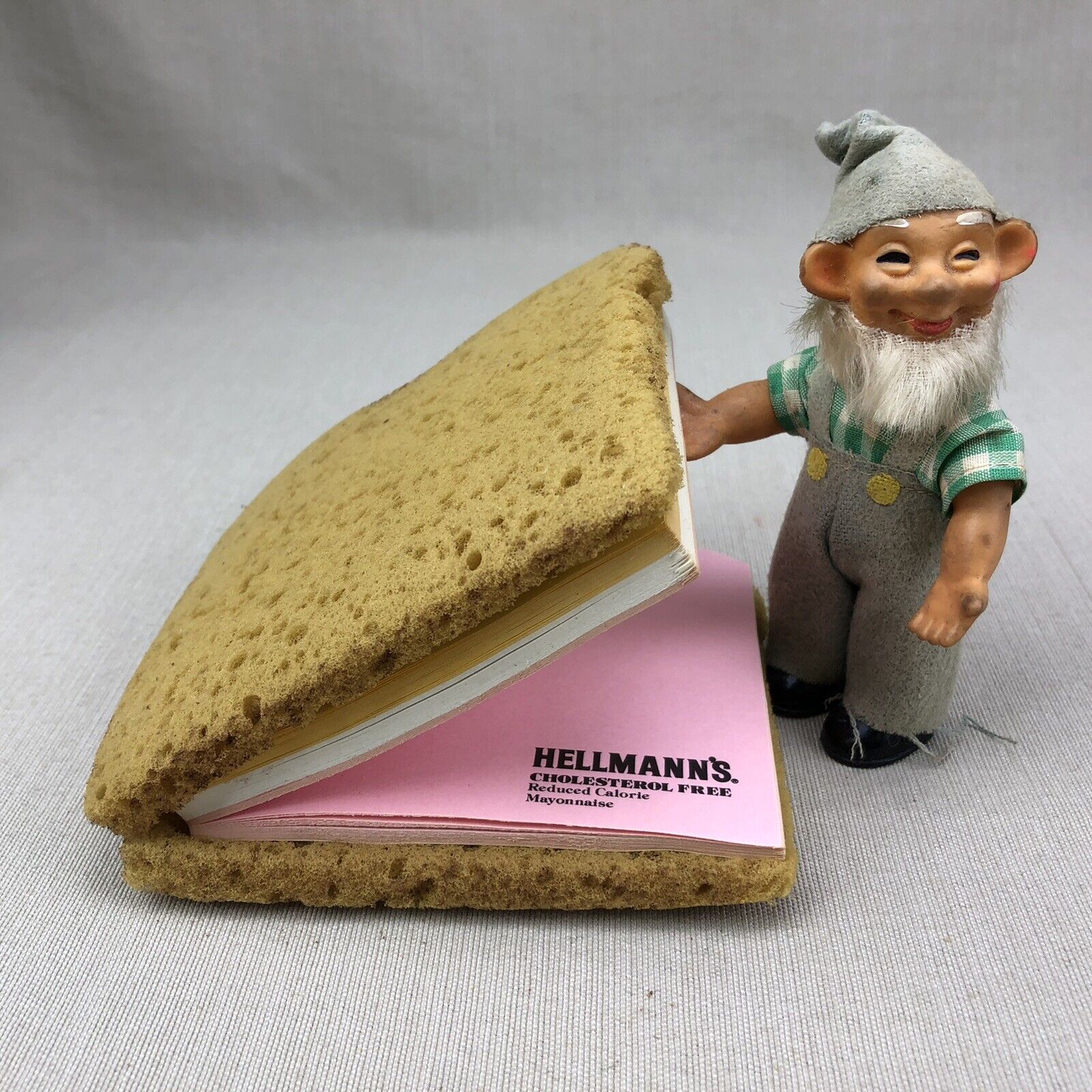 Hellmann's Mayonnaise Vintage Sandwich Shaped Notepad Paper Cholesterol Free