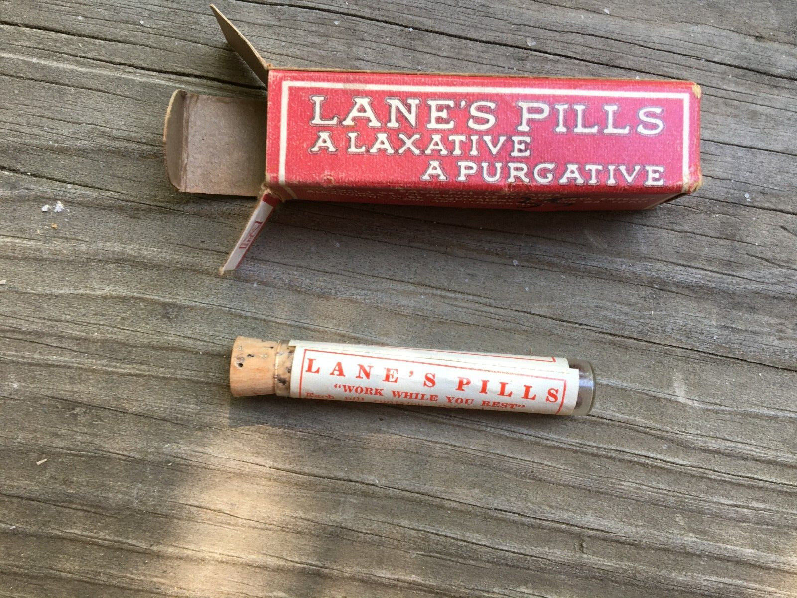 Lane\'s Pills, Laxative, vintage medicine