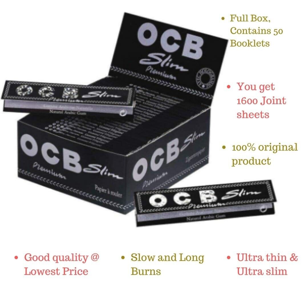 Original OCB Premium Rolling Papers Full Box (50 Booklets)