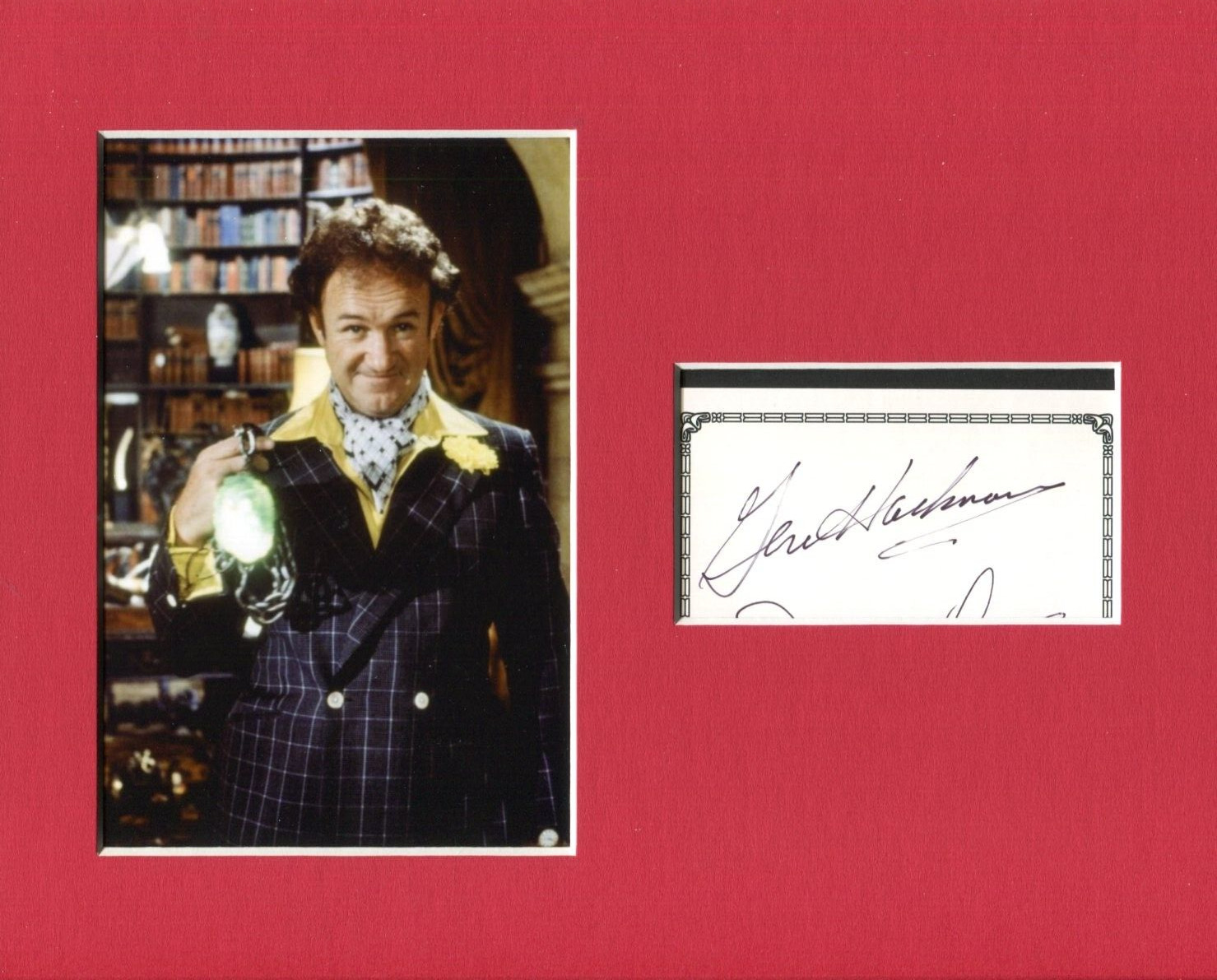 Gene Hackman Superman Lex Luthor Rare Signed Autograph Photo Display JSA