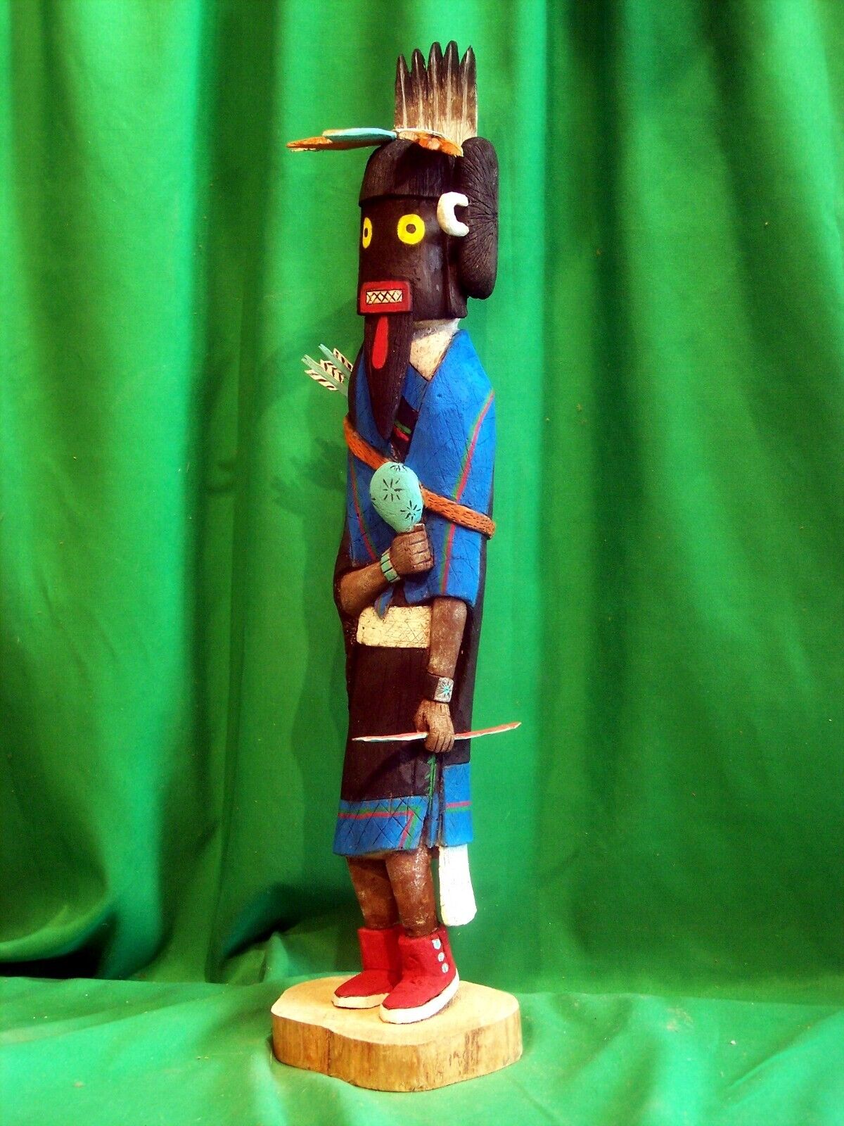 Hopi Kachina Doll - He'e'e the Warrior Maiden By Jacob Cook - Huge & Beautiful