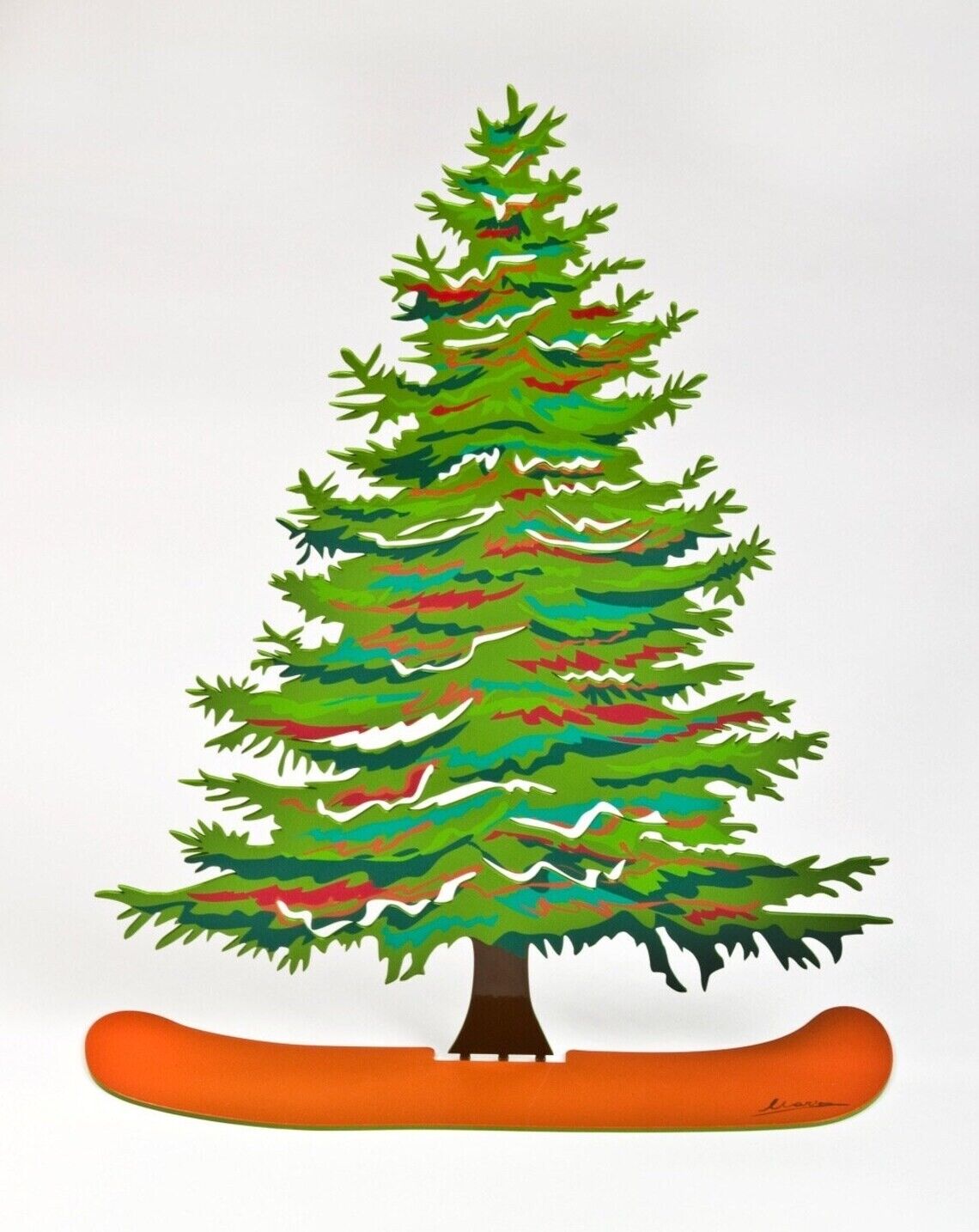 Christmas tree Laser Cut Metal By Marina Zlochin