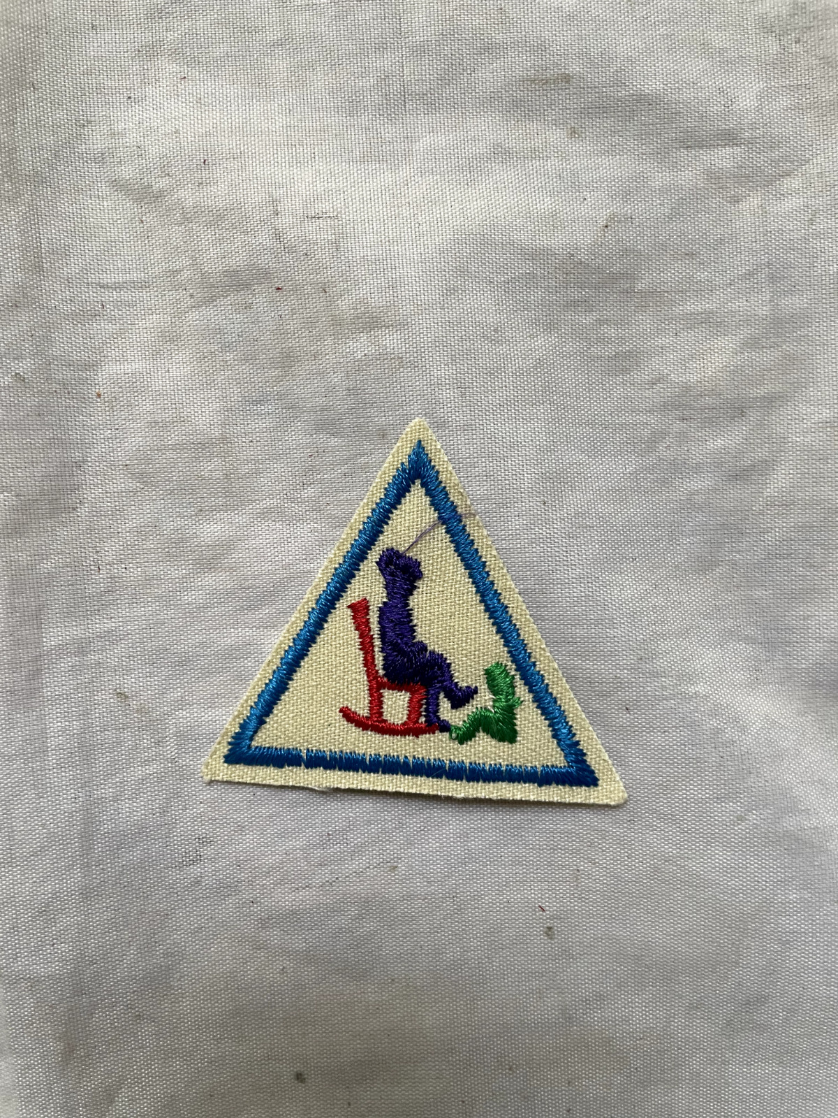 Girl Scout Merit Badge Uniform Patch Story Time Try-It Triangle Patch