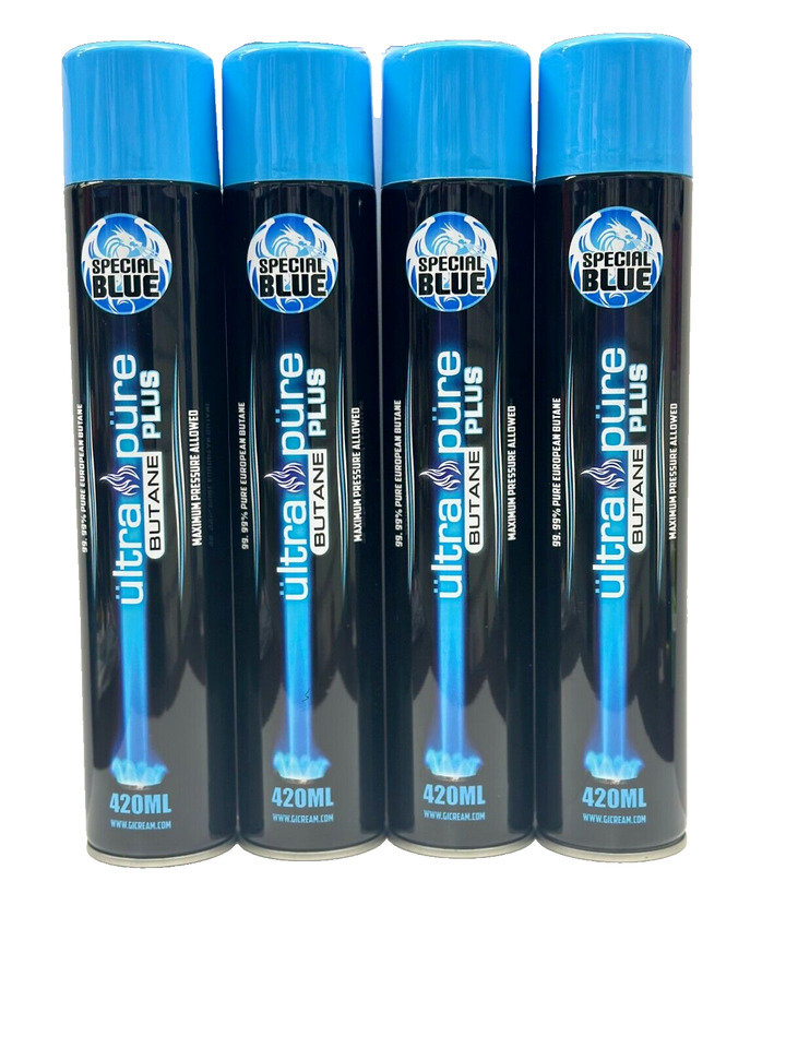 Special Blue Butane - Ultra Pure Plus 420ml w/metal tip 1x / 4 pack