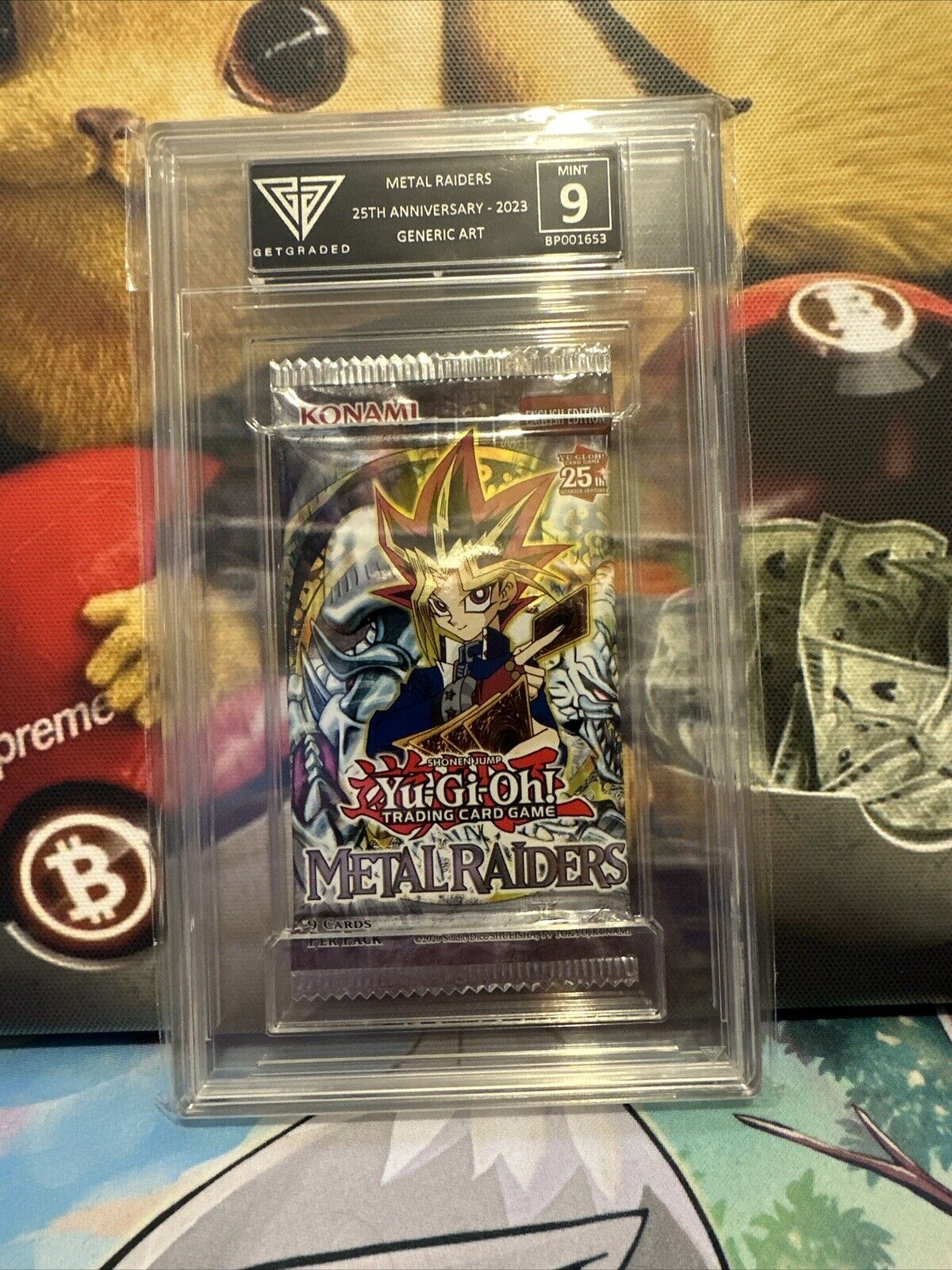 Metal Raiders 2023 25th Graded Booster Pack GG 9 Not PSA Get Graded