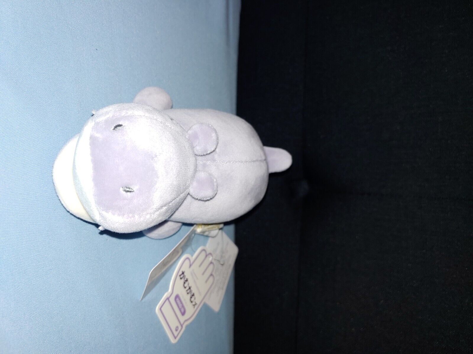 Livheart Premium Nemu Nemu Sleepy Head Animals Hippo Plush Purple 6.5”