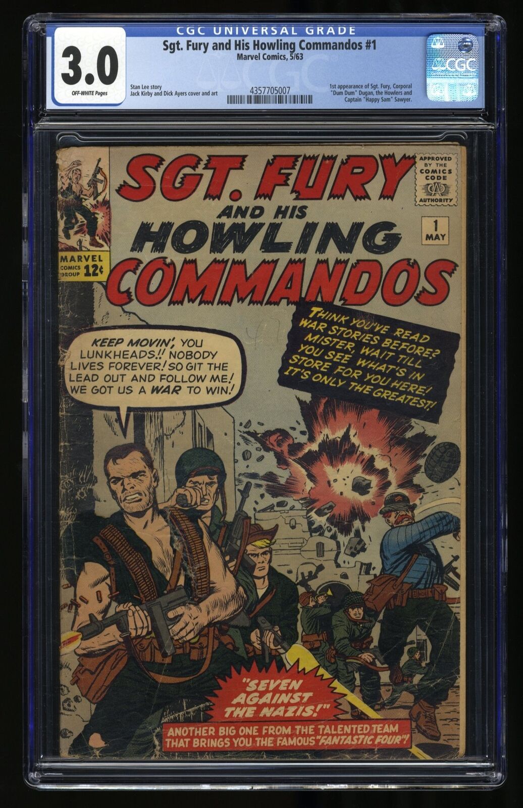 Sgt. Fury and His Howling Commandos (1963) #1 CGC GD/VG 3.0 1st Appearance