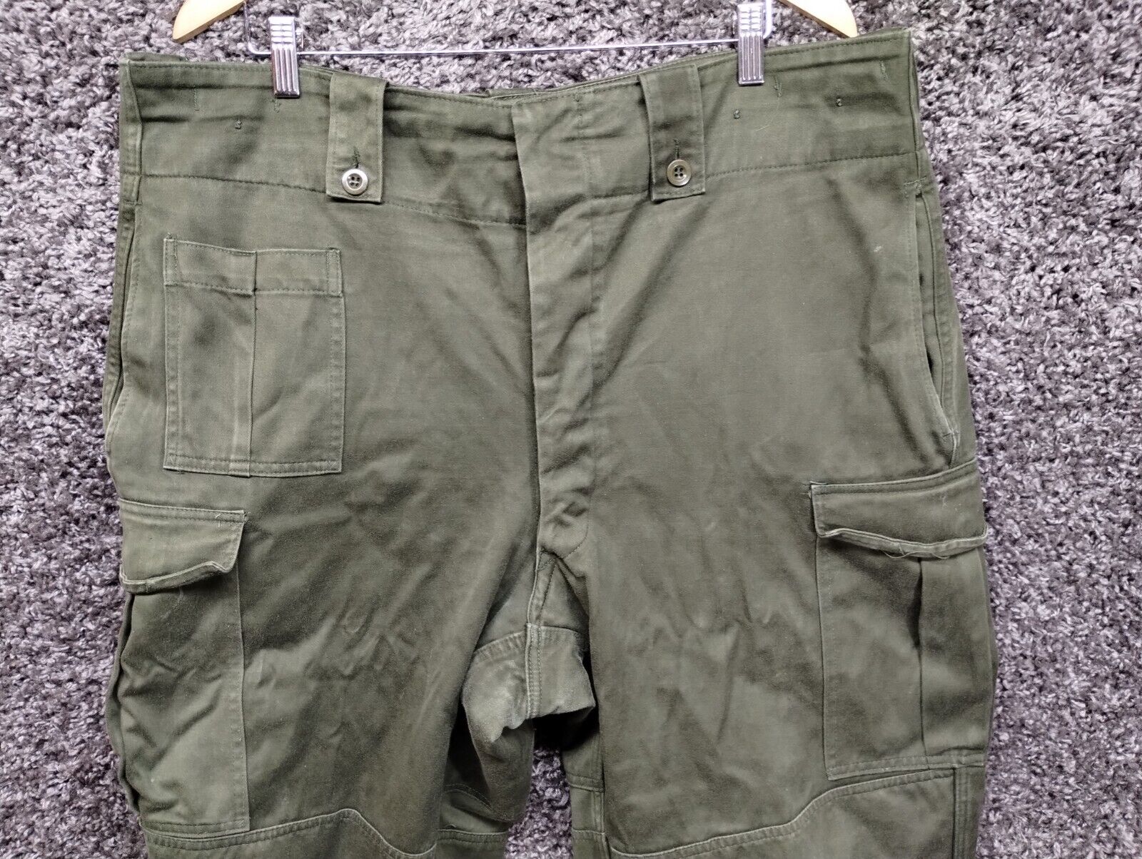Vintage Seyntex Belgian Military Pants 7D GDRW 1978 Green