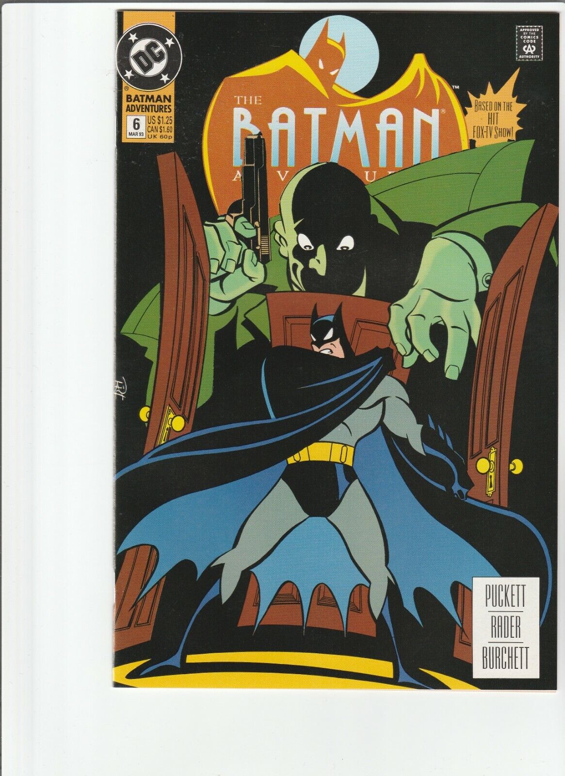 BATMAN ADVENTURES # 6  ANIMATED SERIES4 1992 KELLEY PUCKETT .99 AUCTIONS 12