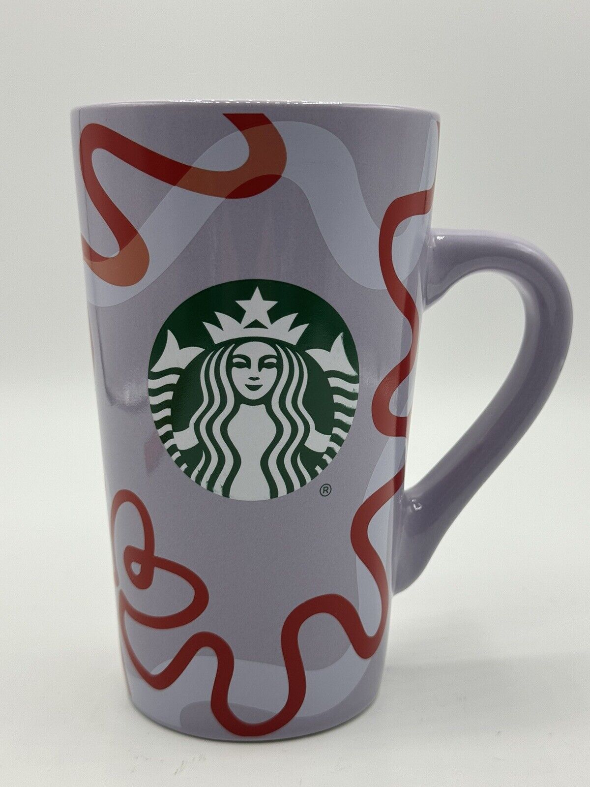 Starbucks 2023 Large 16 Oz Purple Red Coffee Latte Mug Cup