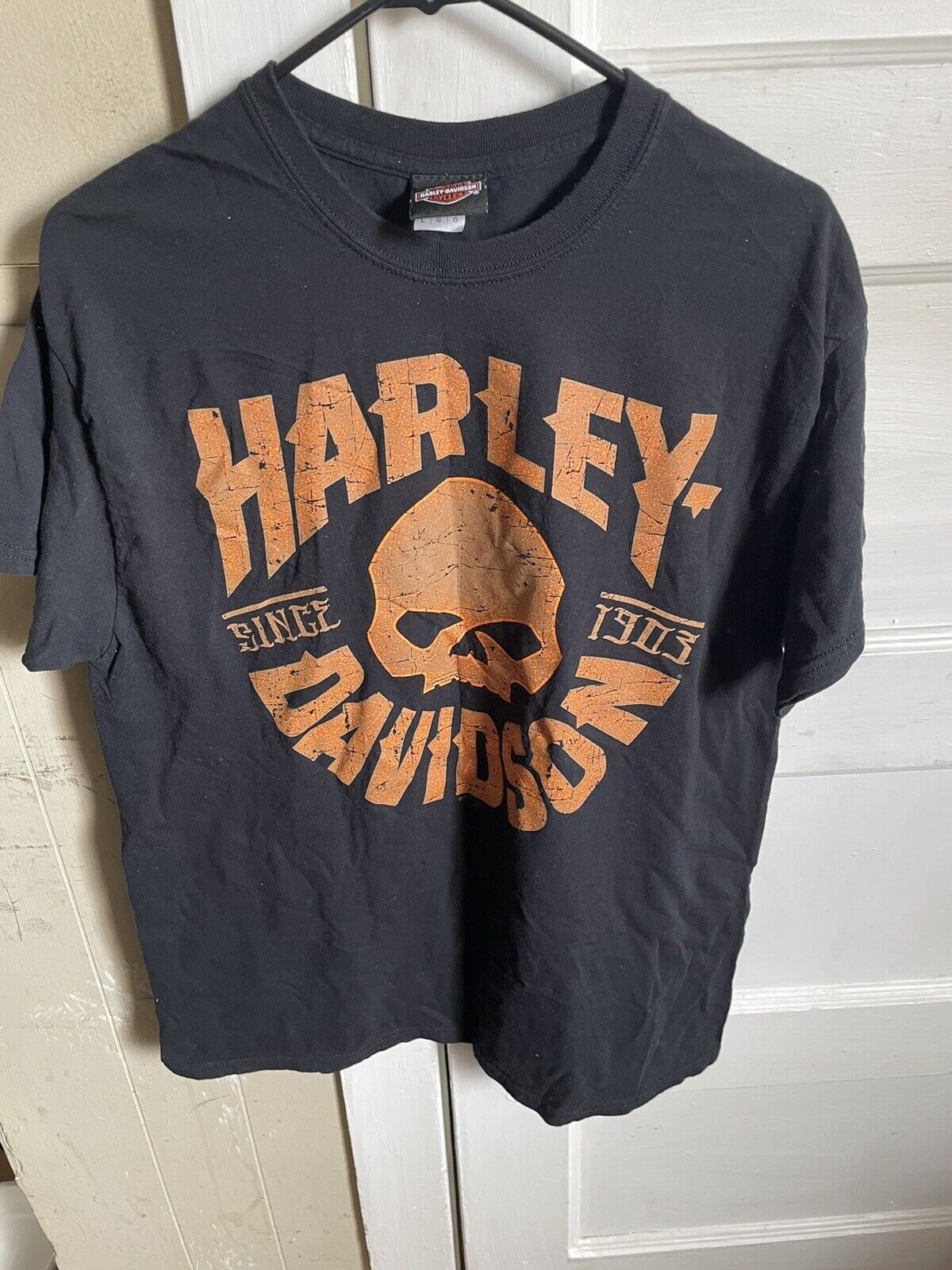 Harley-Davidson® Vintage Grunge Dealer T-Shirt Mens Camp Arifjan, Kuwait Size L