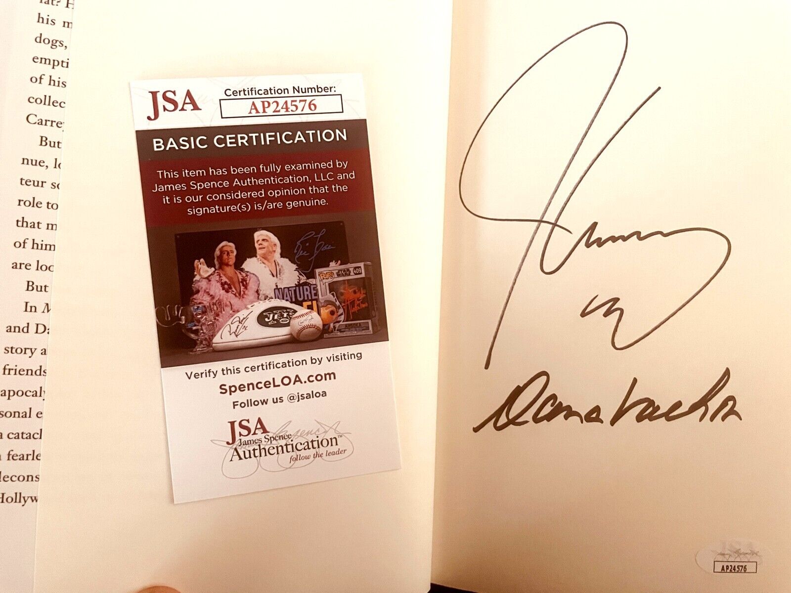 Jim Carrey autographed signed auto Memoirs and Misinformation hardcover book JSA