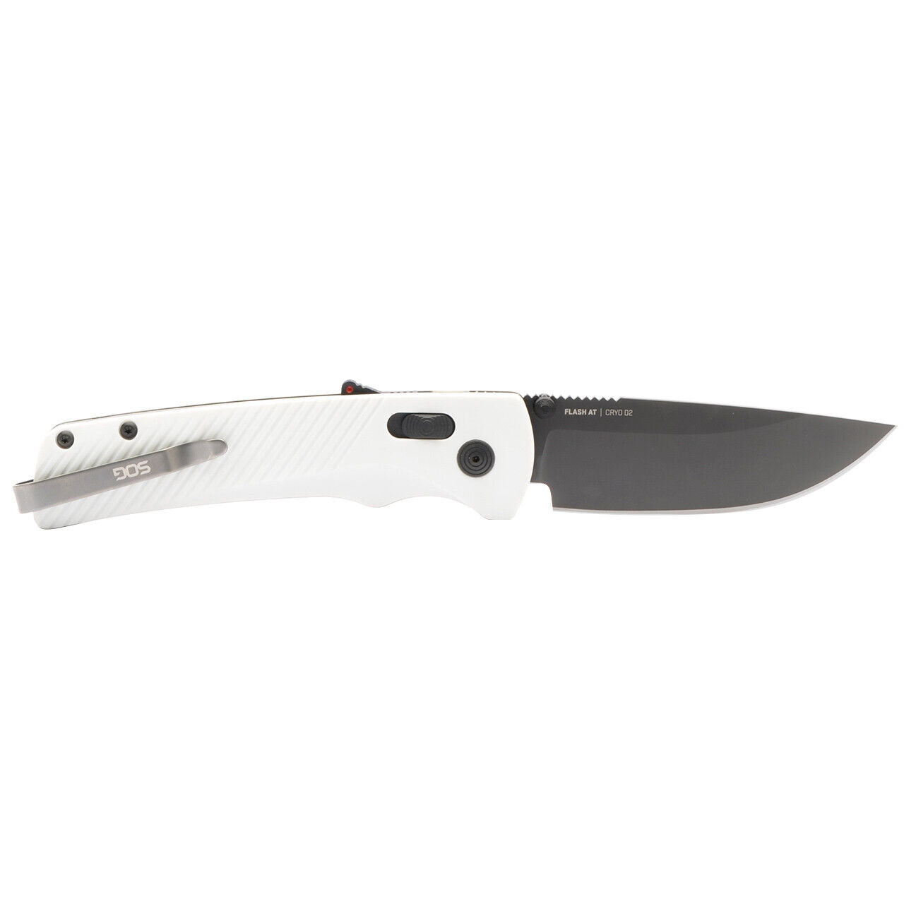SOG Knives Flash AT 11-18-10-41 Concrete GRN Black D2 Steel Pocket Knife