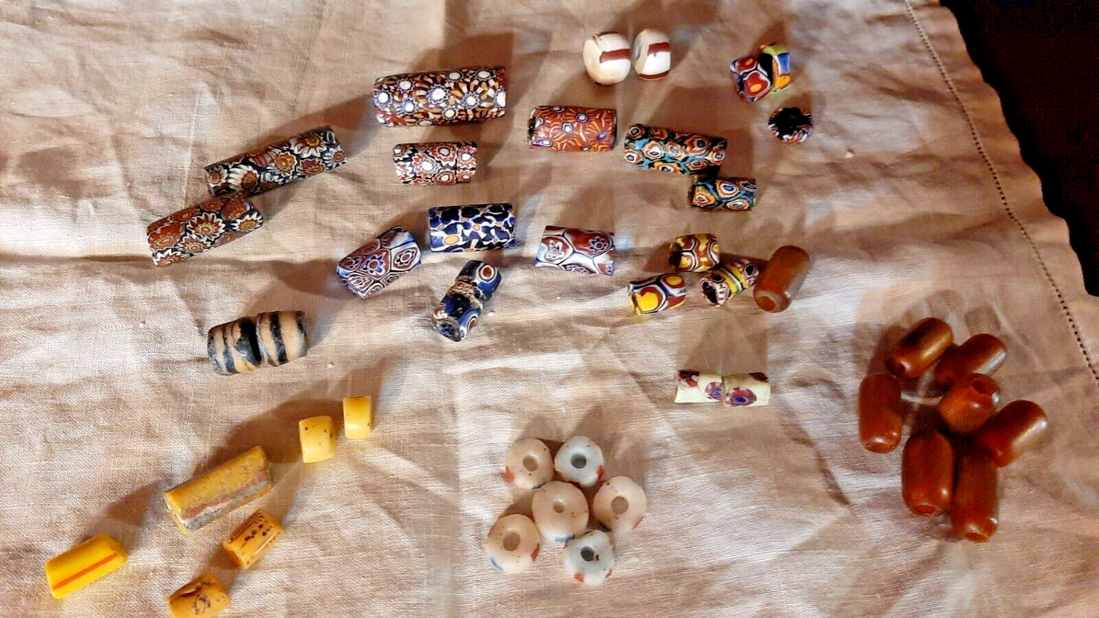 Lot of 38+ Vintage Assorted African Trade Beads