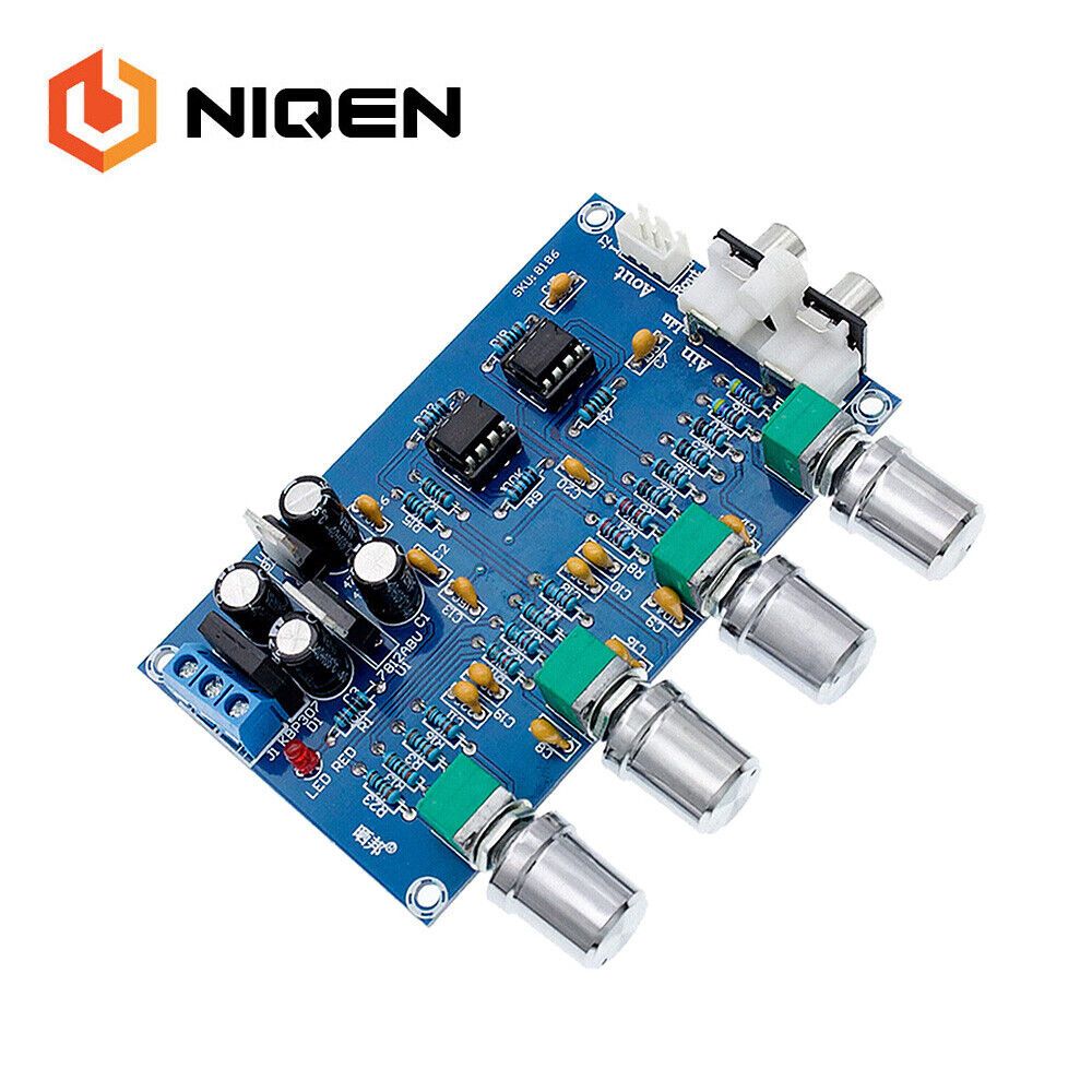 NE5532 Stereo Preamplifier Tone Board Audio 4 Channels Amplifier Control Module