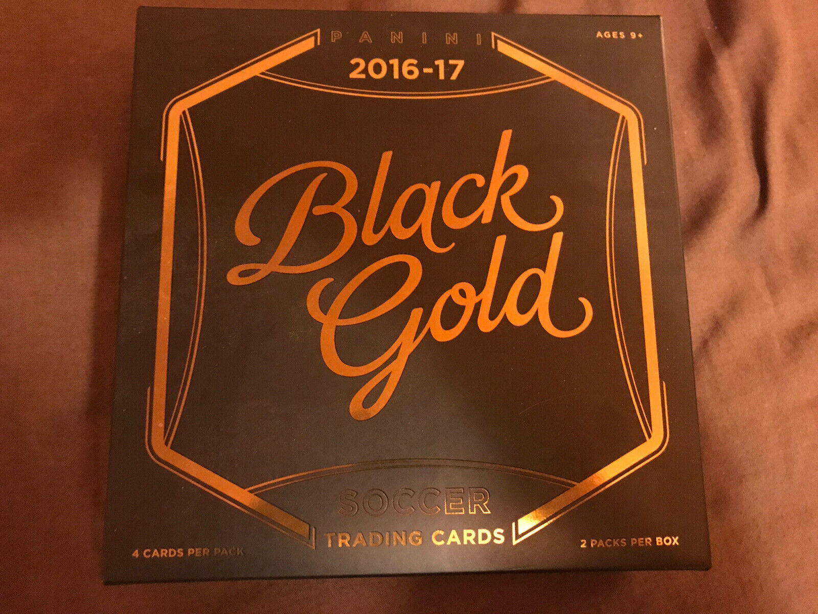 2016-17 Panini Black Gold Soccer Empty Box Display